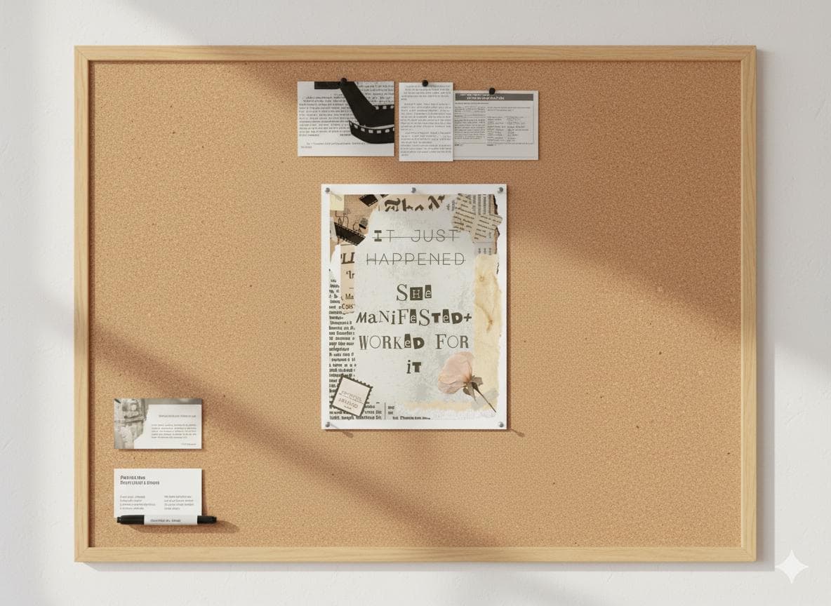 Manifestation Quote Print: Vintage Scrapbook Style (Digital Download) - image 4