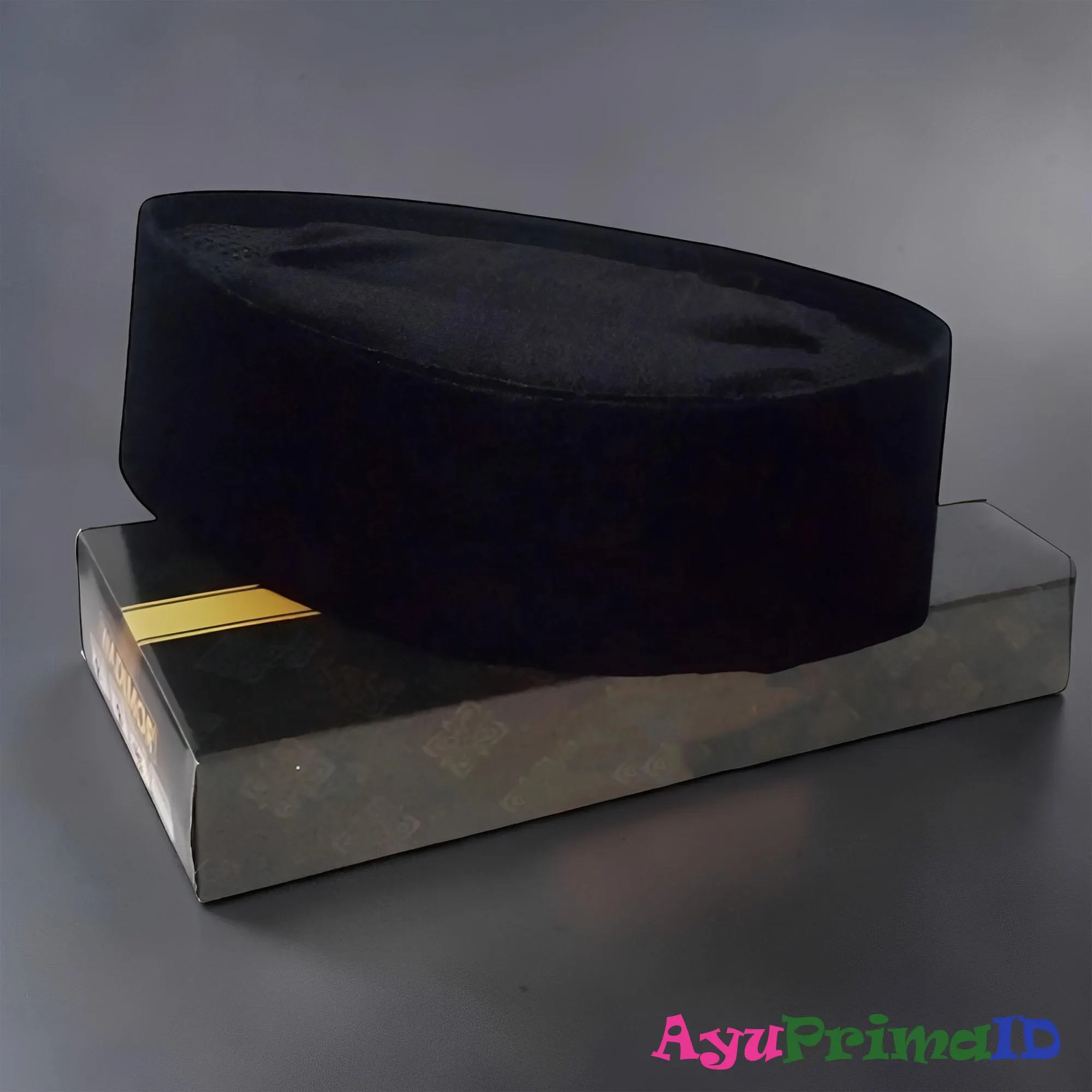 Original Black Songkok Premium Velvet Peci for Kids Casual Jeans Style Prayer Cap - image 3