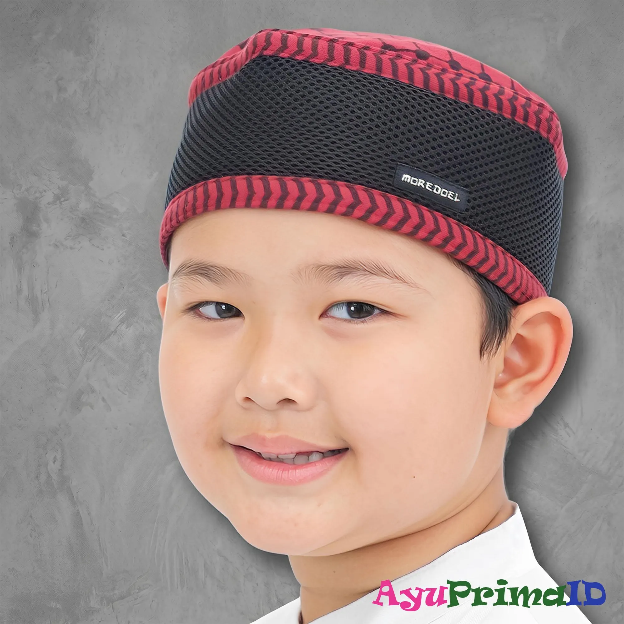 Boys Turban Prayer Cap Mesh Breathable Peci Foldable Muslim Hat