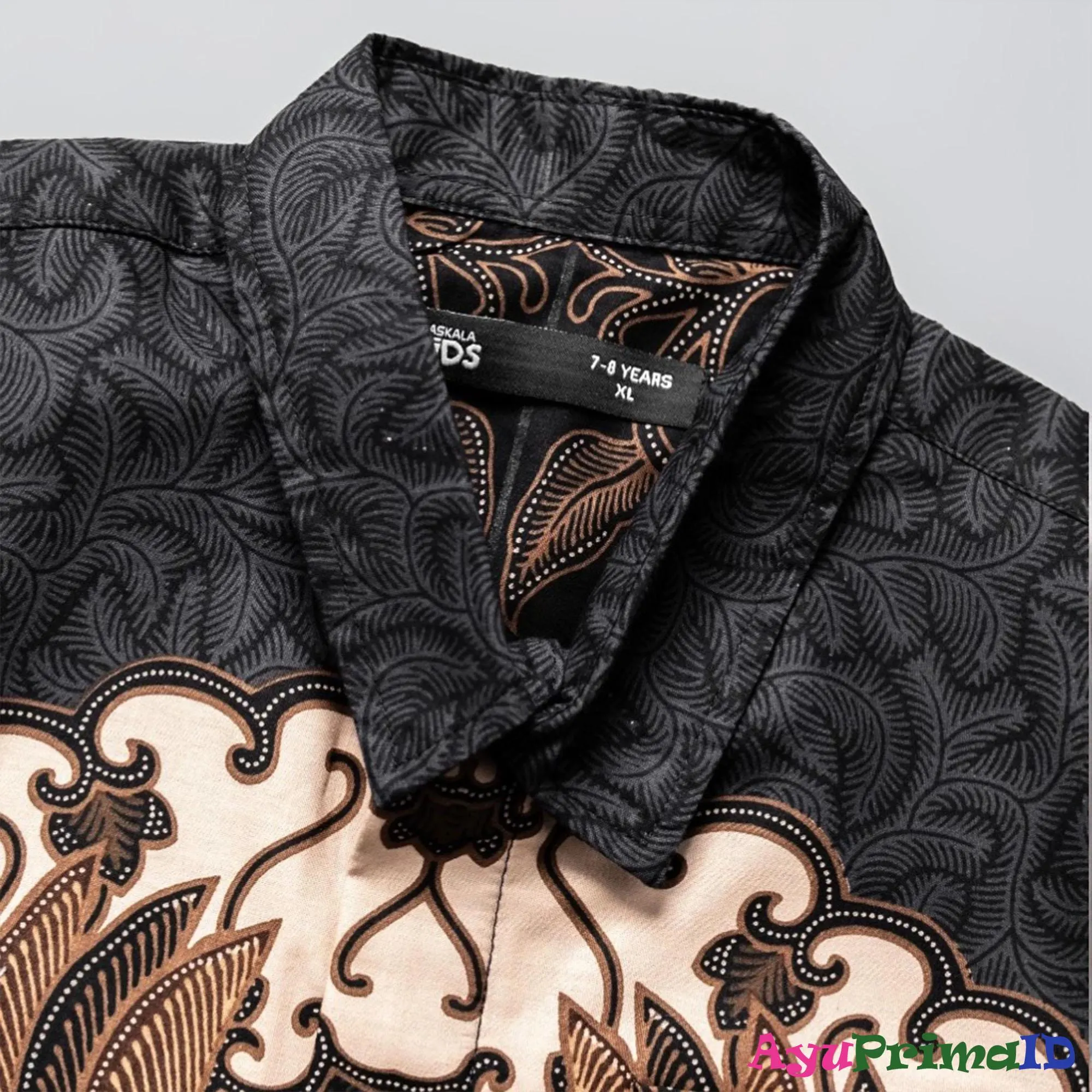 Indonesian Batik Shirt for Boys, Long Sleeve Formal Kid's Outfit, Traditional Handcrafted Clothing Gift
