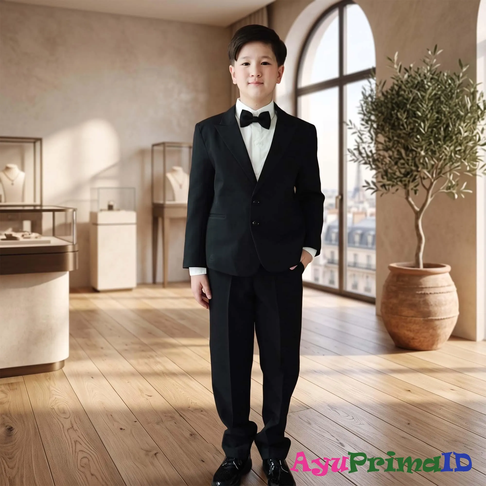 Boys 4Piece Formal Suit Set Kids Blazer Wedding Page Boy Outfit - image 3