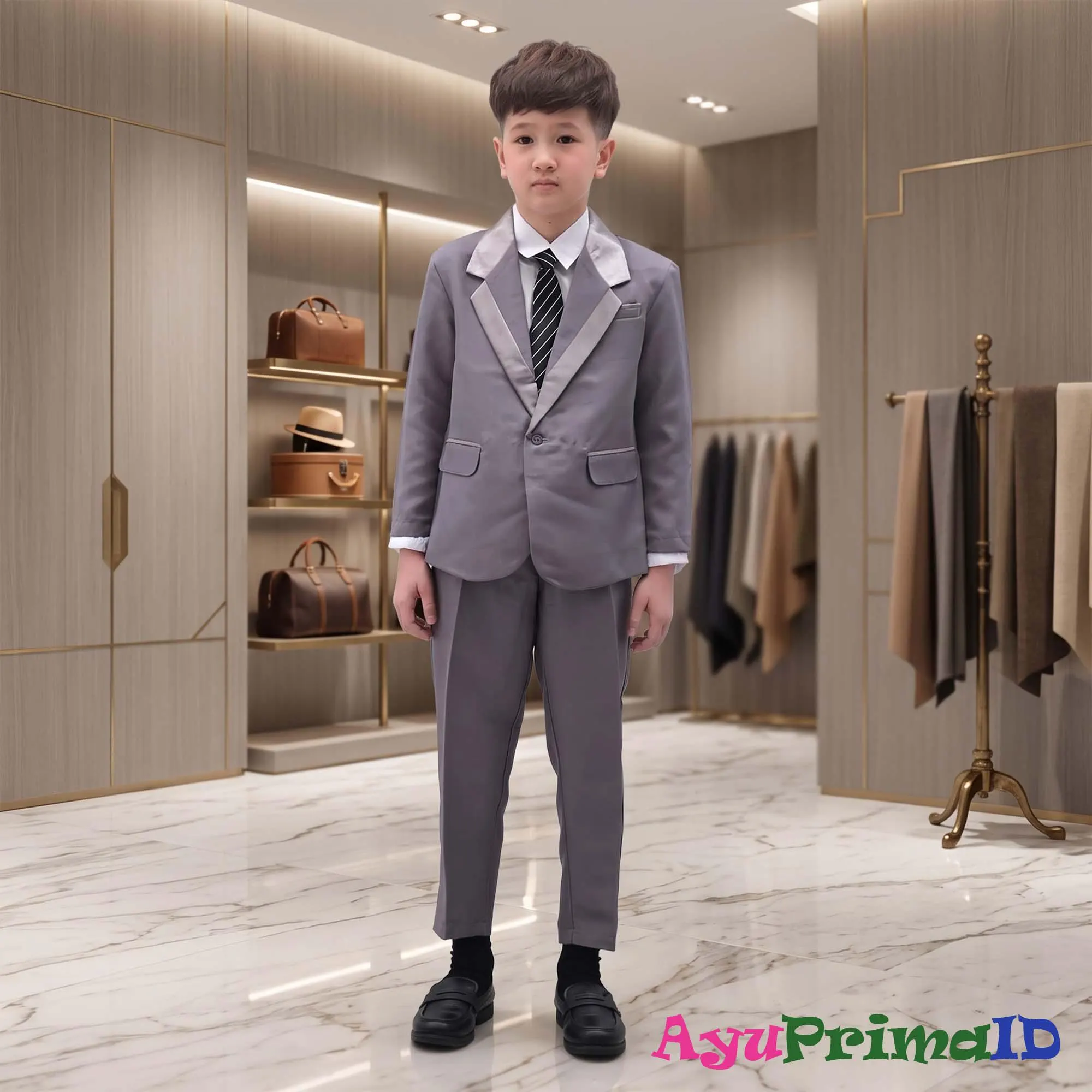 Boys 3Piece Formal Suit Set Kids Blazer Wedding Page Boy Graduation - image 3