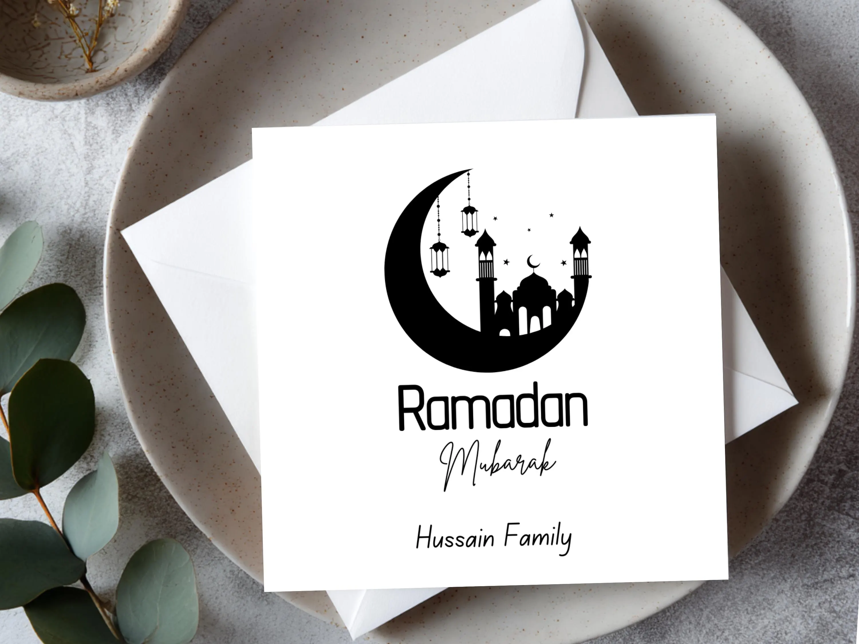 Ramadan Mubarak Card, Personalised Name, Islamic Greeting, Muslim Ramadan Gift - image 5