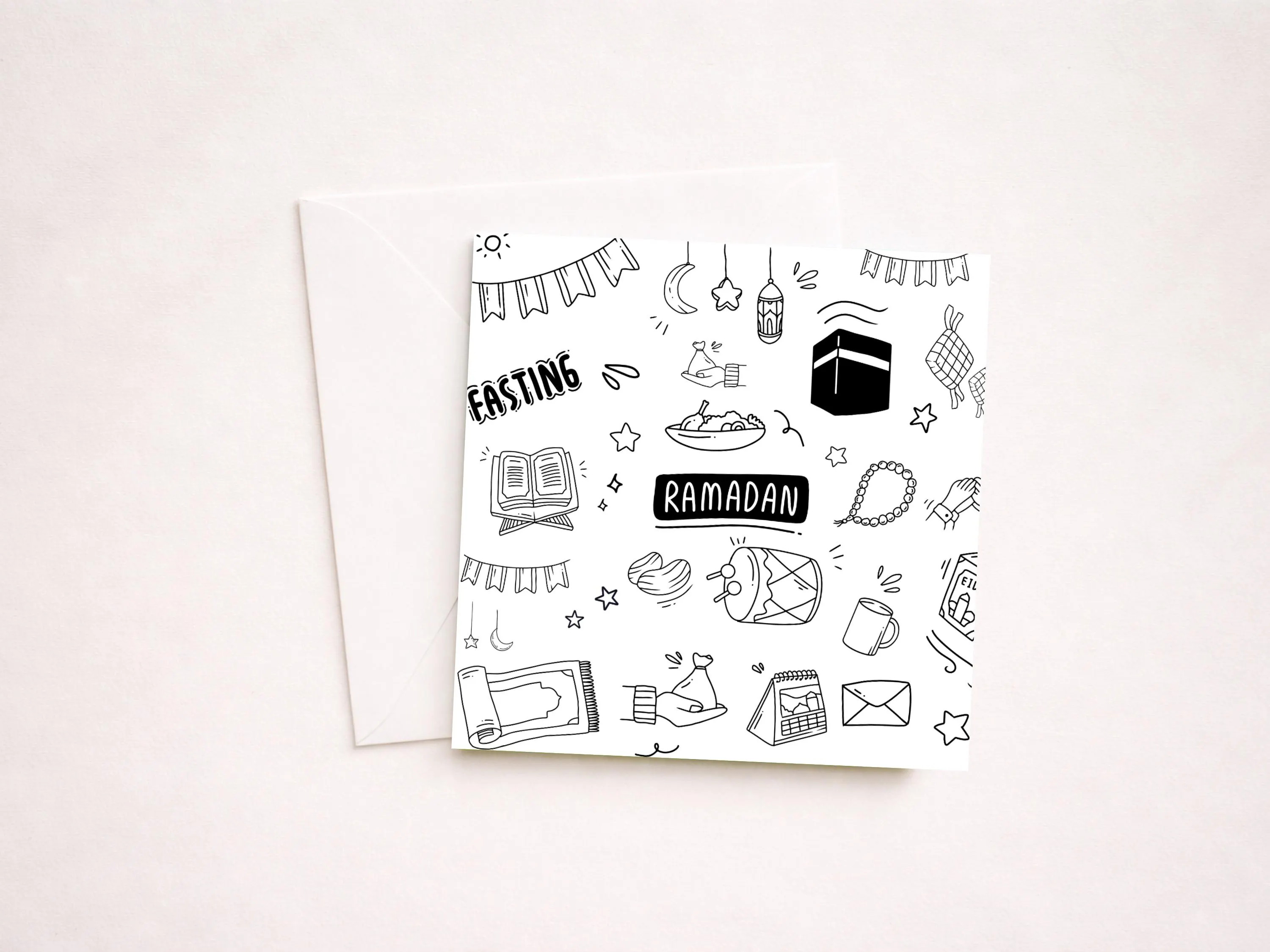 Ramadan Mubarak Card, Islamic Greeting, Muslim Ramadan Wishes - image 5