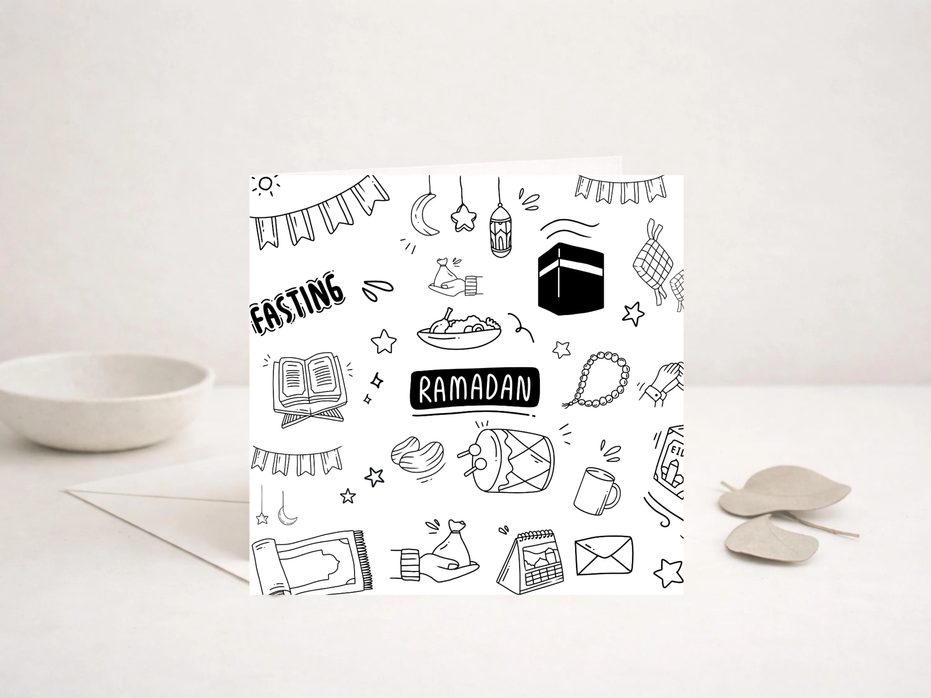 Ramadan Mubarak Card, Islamic Greeting, Muslim Ramadan Wishes - image 4