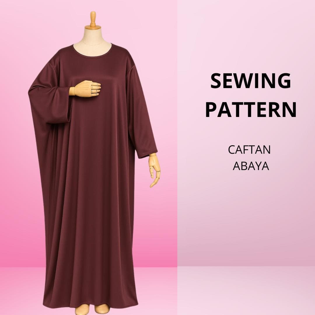 Caftan Abaya Sewing Pattern: Beginner-Friendly, Oversized (PDF Download) - image 4