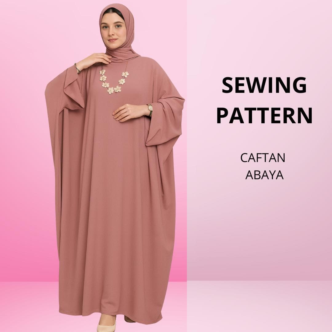 Caftan Abaya Sewing Pattern: Beginner-Friendly, Oversized (PDF Download) - image 3