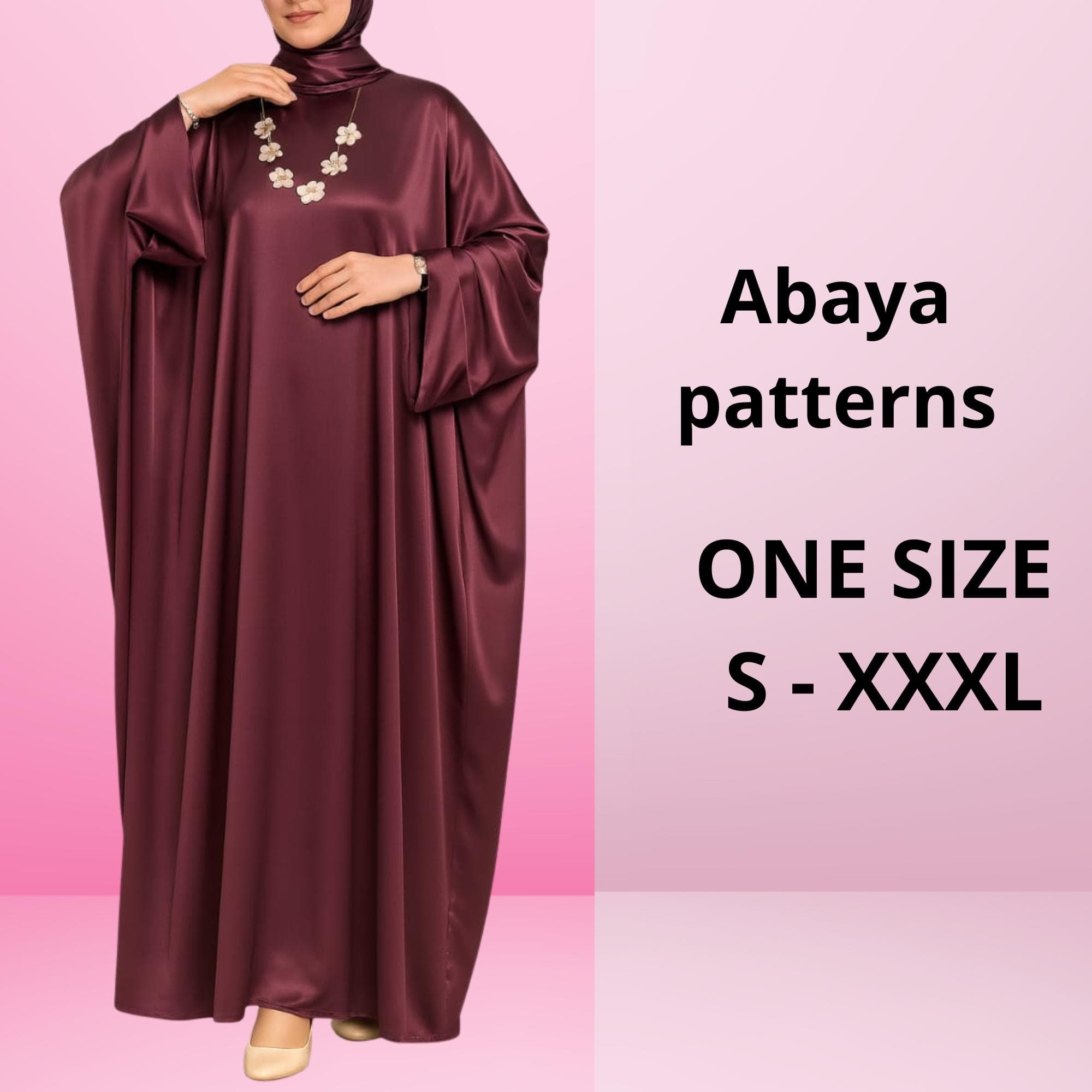 Caftan Abaya Sewing Pattern: Beginner-Friendly, Oversized (PDF Download)