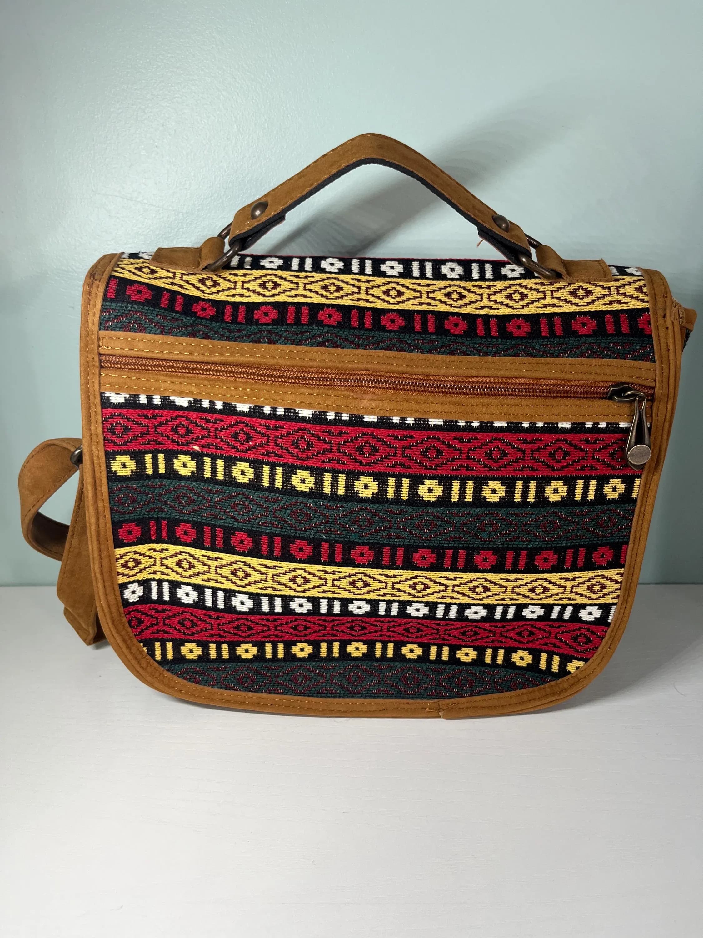Bohemian Tapestry Crossbody Bag: Turkish Kilim Style Shoulder Purse - image 2