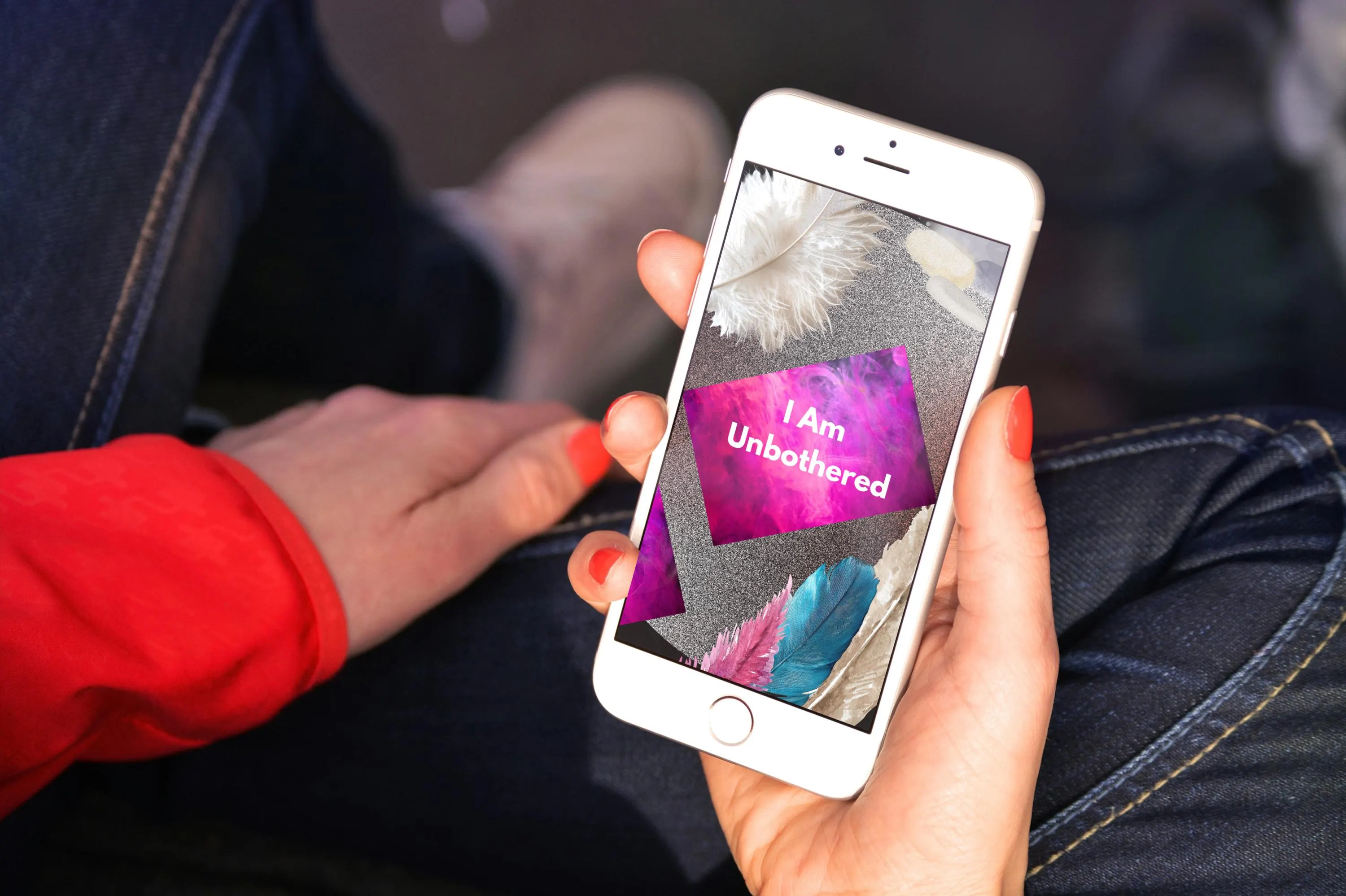 Unbothered Phone Wallpaper | Baddie Self Love Lockscreen | Hot Pink Aesthetic Mobile Background | Digital Quote Download - image 5