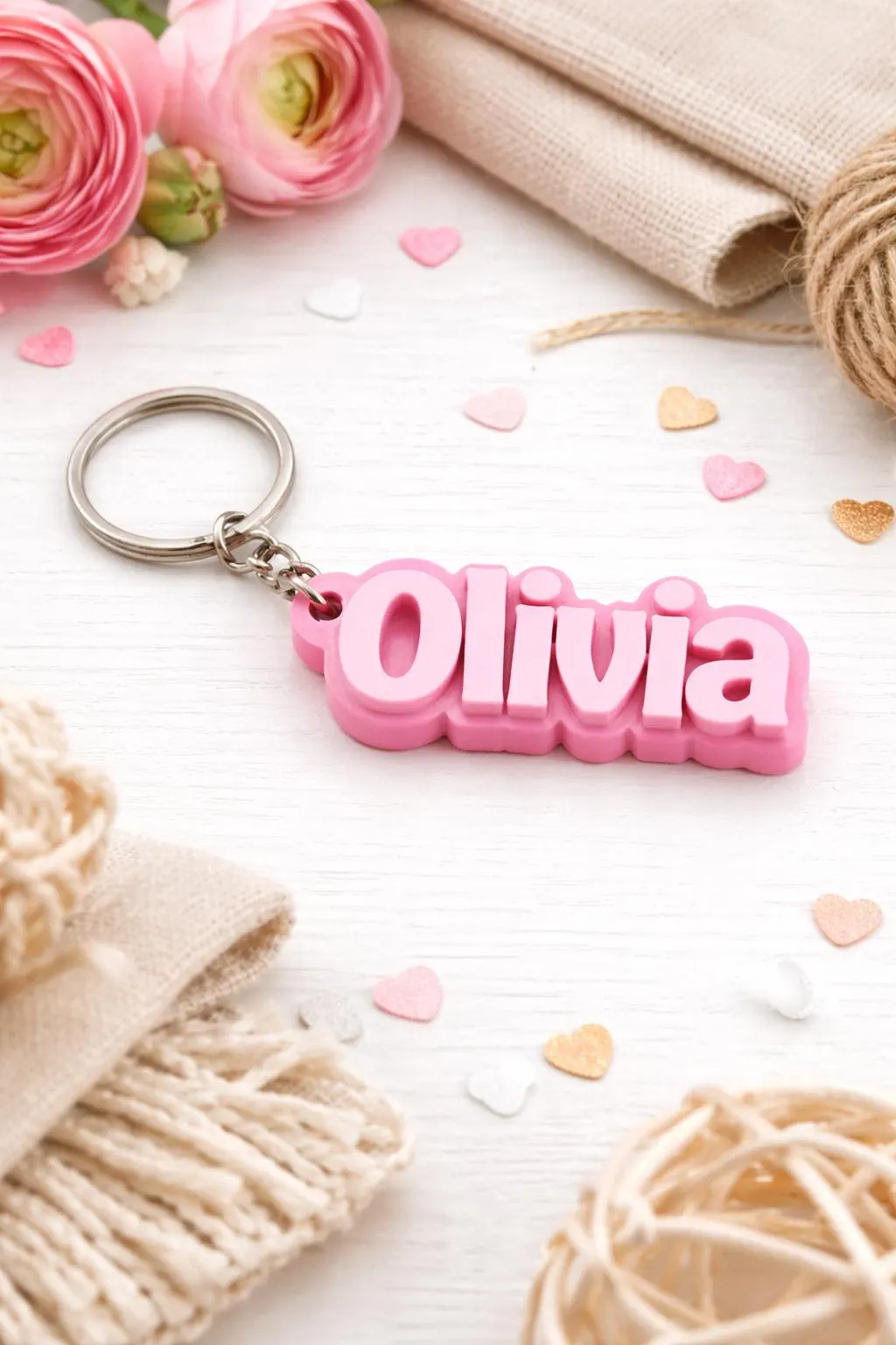 Personalised 3D Printed Name Keychain – Custom Name Keyring, Gift for Kids & Adults - image 3