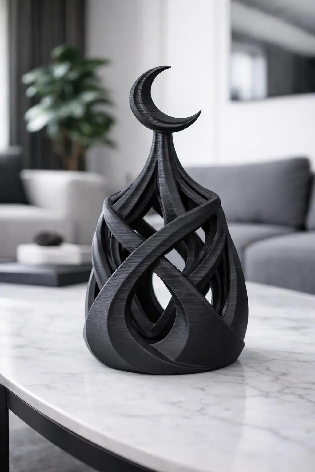 Islamic Crescent Moon Pen Holder – Desk Organizer, Ramadan Decor, Eid Gift, Muslim Home Decor, Islamic Office Decor - image 4