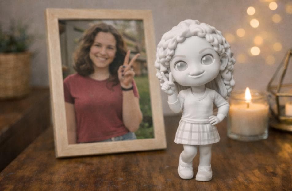Personalisierte 3D-Figur nach Foto | Individuelle 3D-Person aus deinem Bild | Maßgefertigte Geschenkfigur