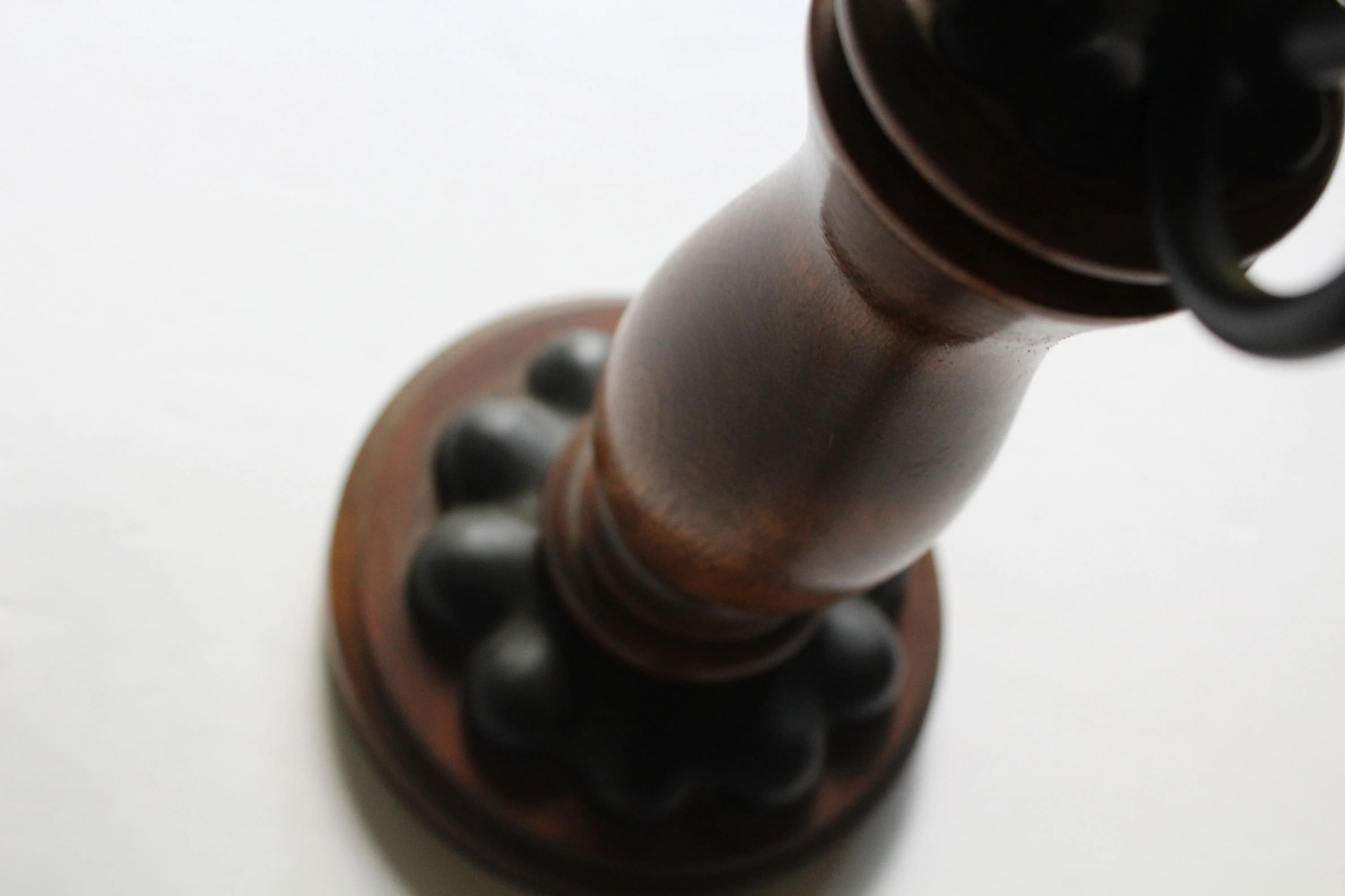 Vintage Pair of Homco Wrought Iron And Wood 5 Arm Candelabra Taper Candlestick Holders 1970s - image 4