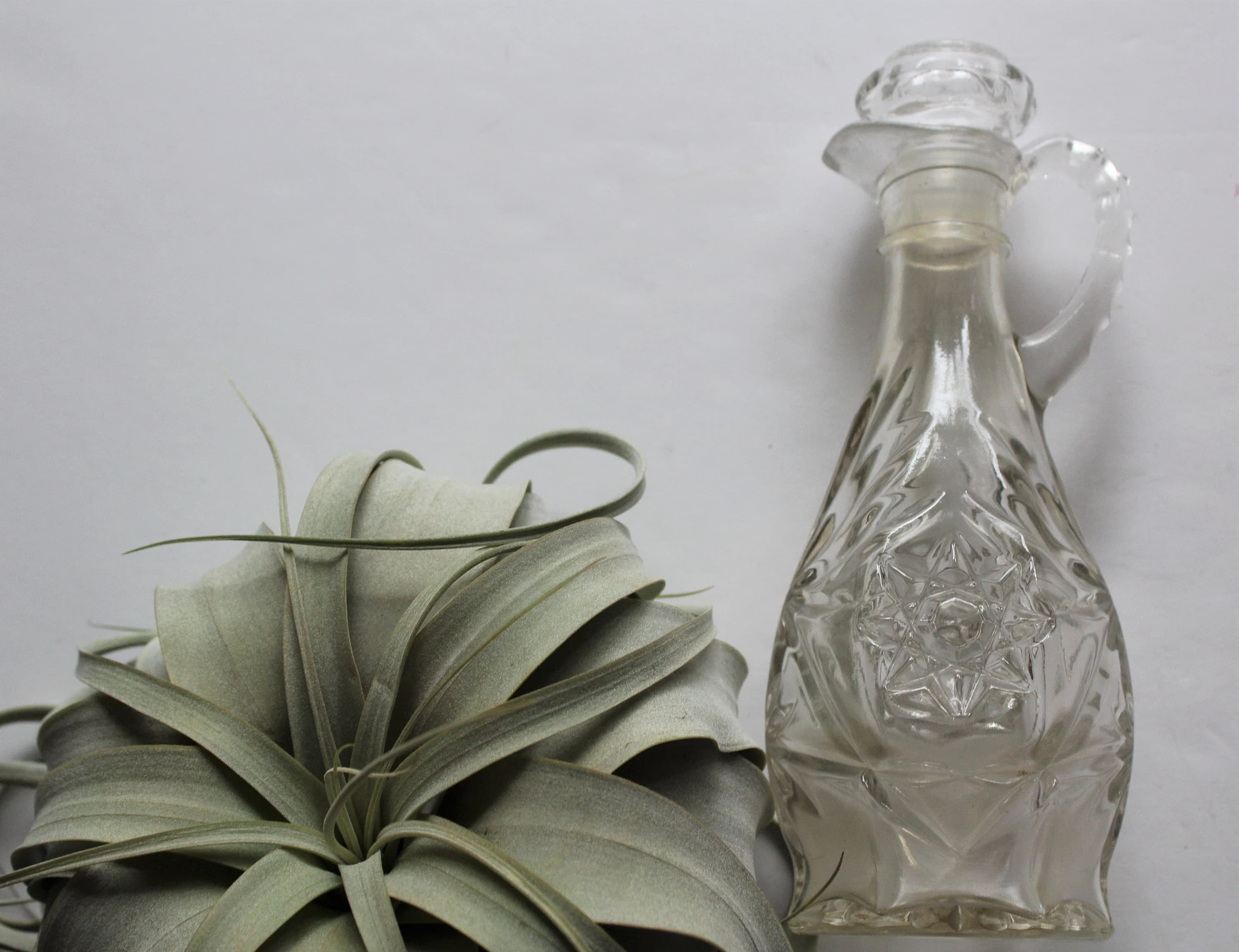 Vintage Libbey Cut Crystal Oil Bottle 1960s