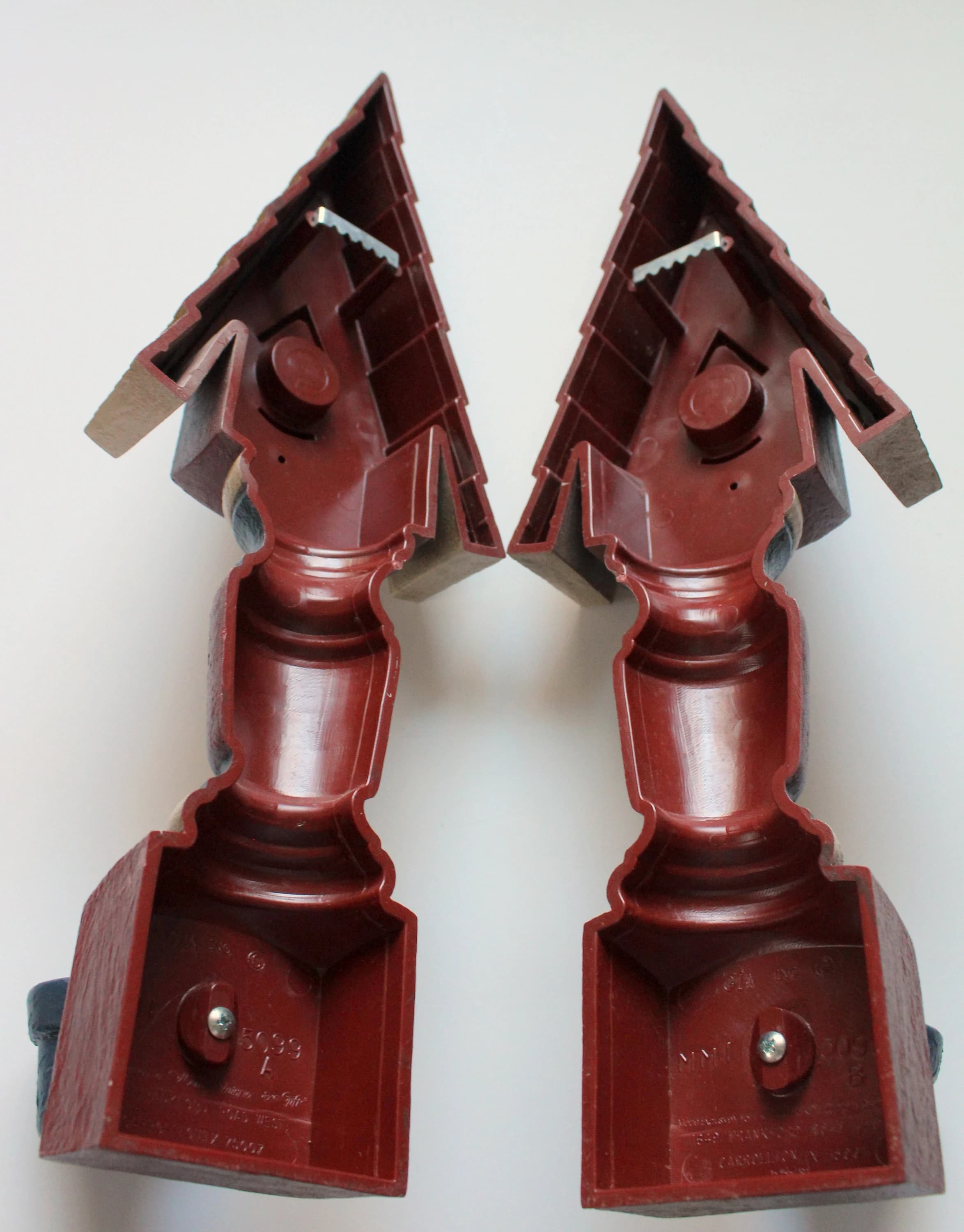 Vintage Gia INC Decorative Americana Birdhouse Candlestick Taper Wall Sconces 1990s - image 5