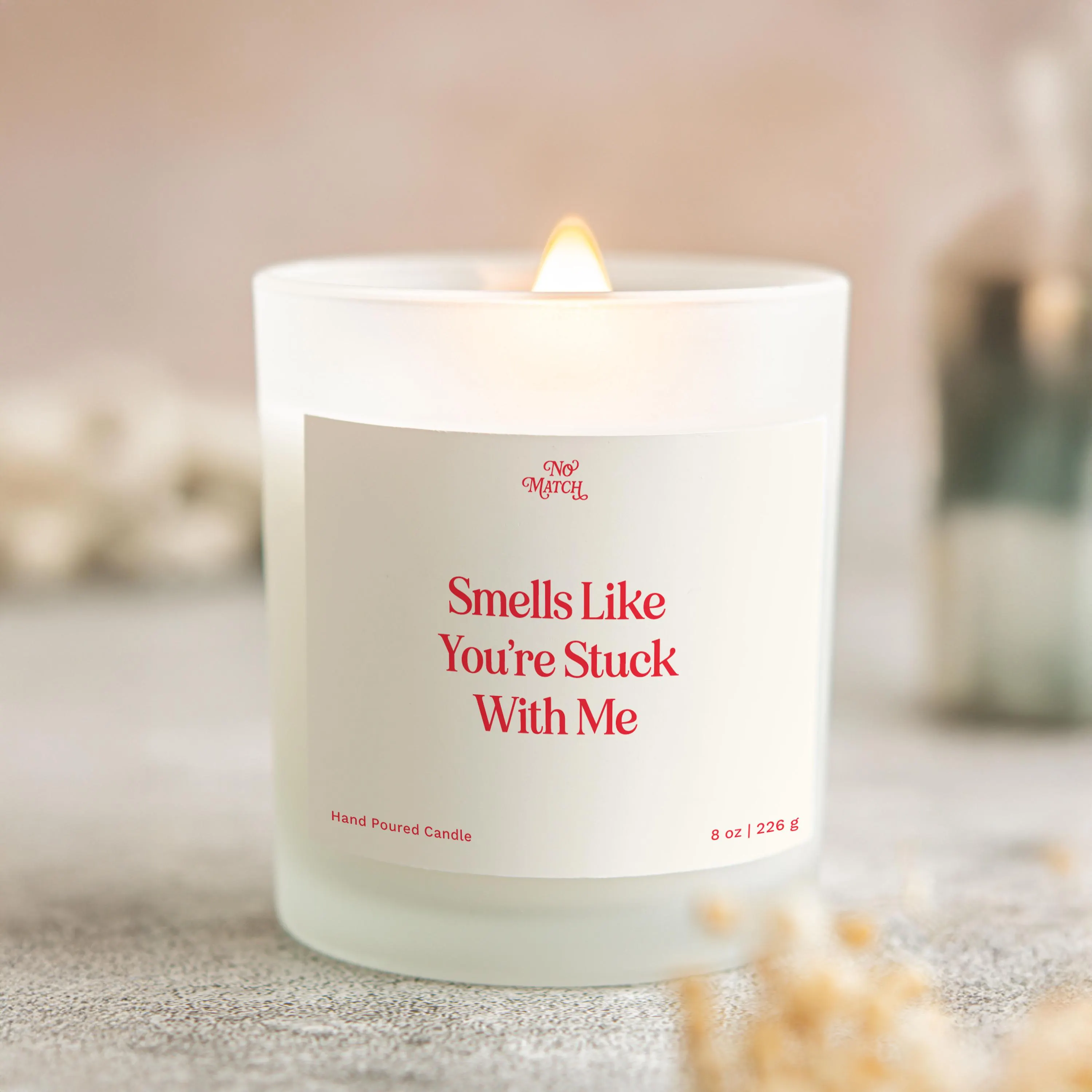 Handmade Candle, Smells Like You're Stuck With Me, Valentine's Day Gift, Present for Valentine, Boyfriend Gift, Girlfriend Gift - image 3