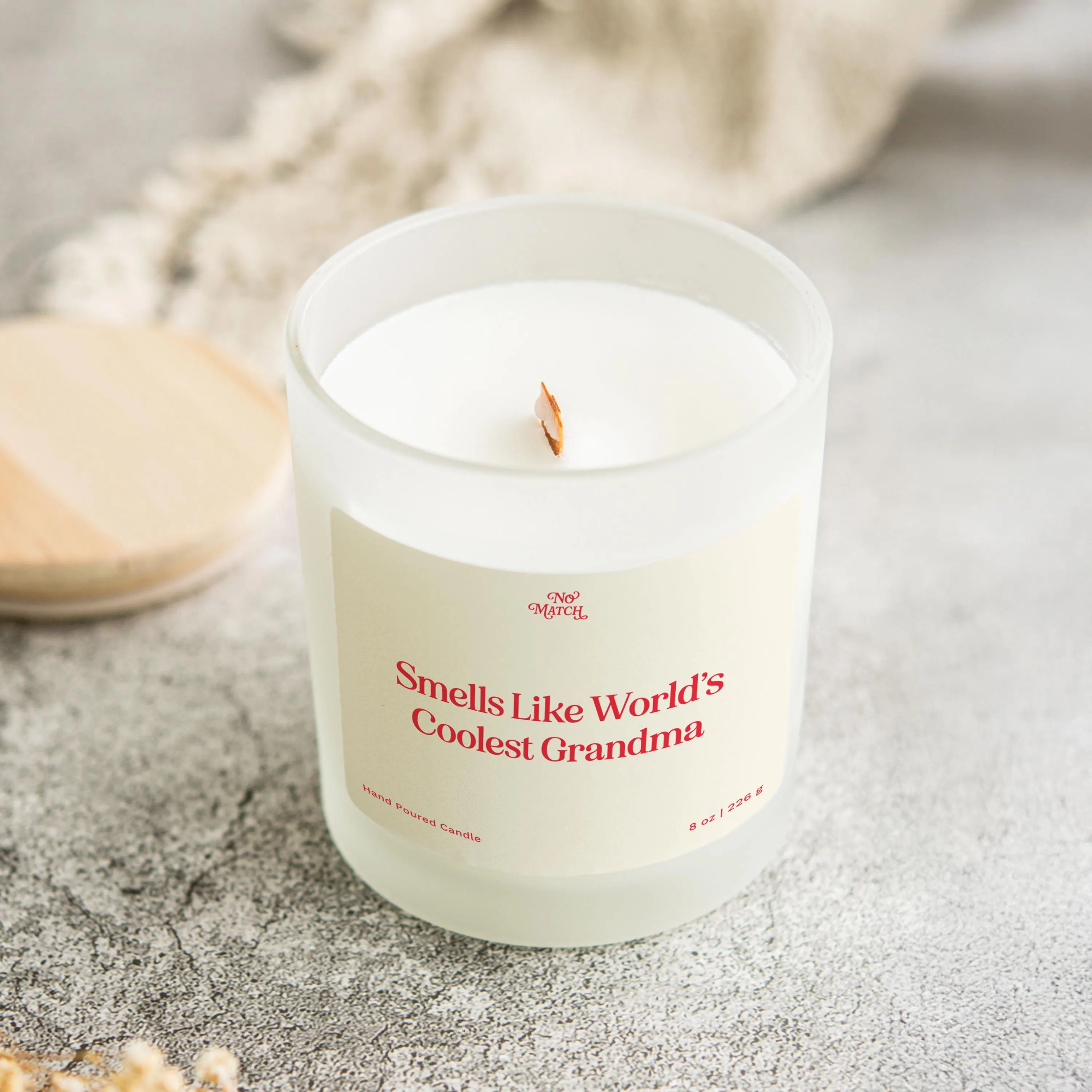 Handmade Candle, World's Coolest Grandma, Gift from Grandchild, Pregnancy Reveal, Future Grandma, Baby Announcement, Granddaughter, Grandson - image 3