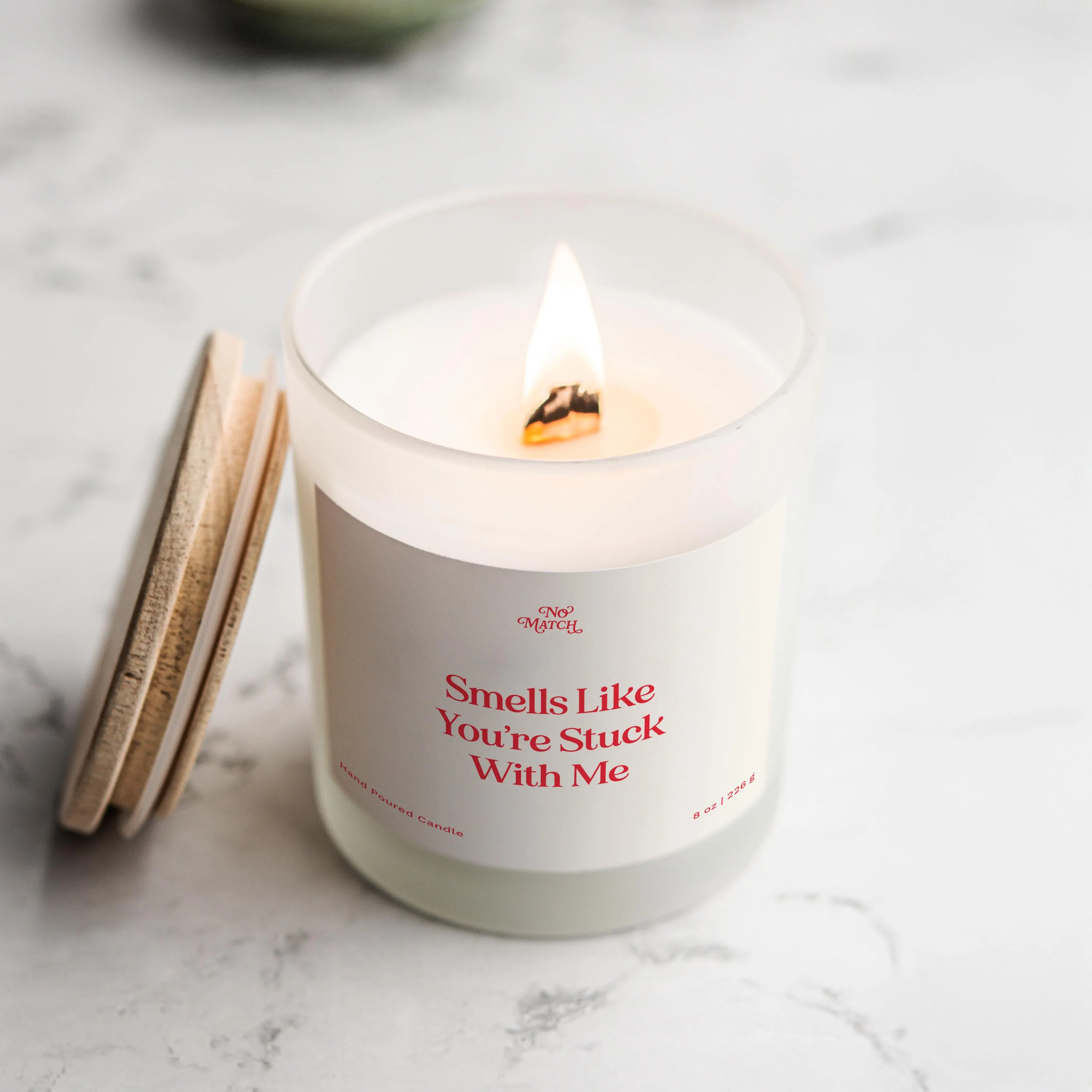 Handmade Candle, Smells Like You're Stuck With Me, Valentine's Day Gift, Present for Valentine, Boyfriend Gift, Girlfriend Gift - image 4