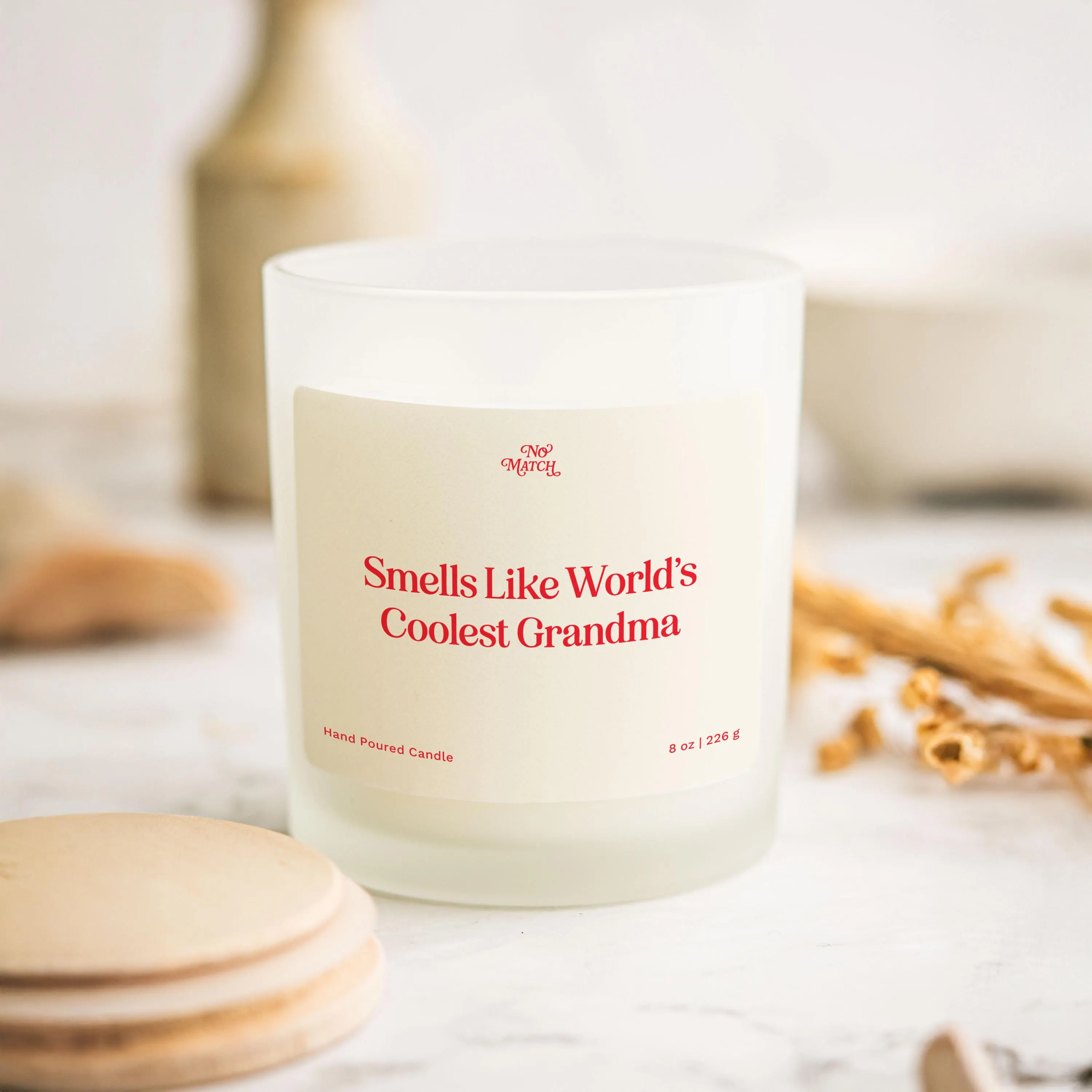 Handmade Candle, World's Coolest Grandma, Gift from Grandchild, Pregnancy Reveal, Future Grandma, Baby Announcement, Granddaughter, Grandson - image 2