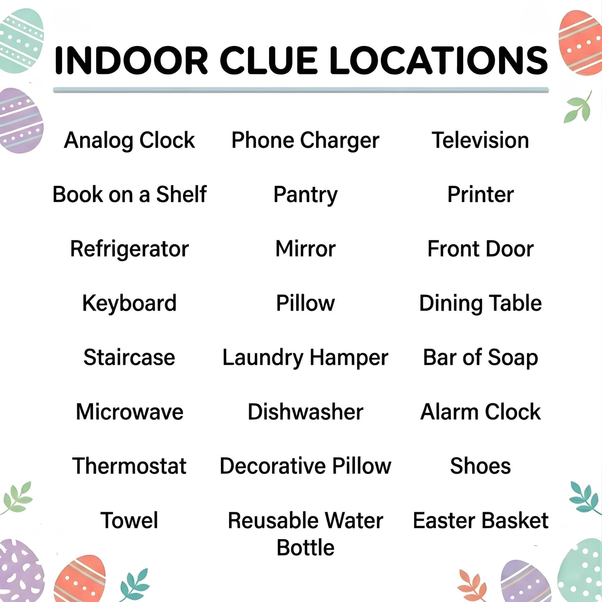 Teens Easter Treasure Hunt Clues Printable | Indoor Outdoor Easter Scavenger Hunt for Tweens | Hard Treasure Hunt |Teens Treasure Hunt Clues - image 5