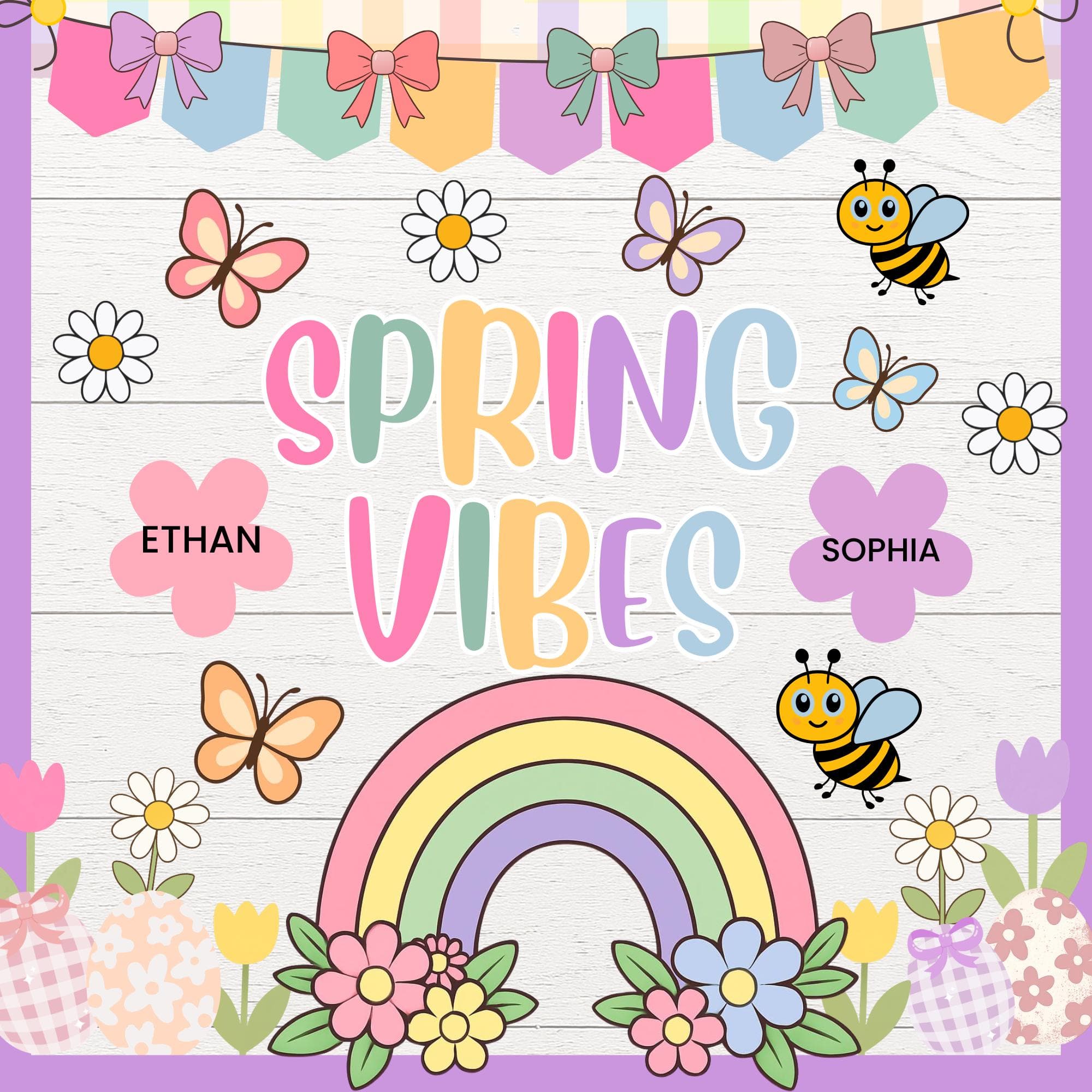 Spring Bulletin Board Kit | Spring Classroom Decor | Hello Spring | March April Classroom Decor | Printable Classroom Bulletin Board - image 4