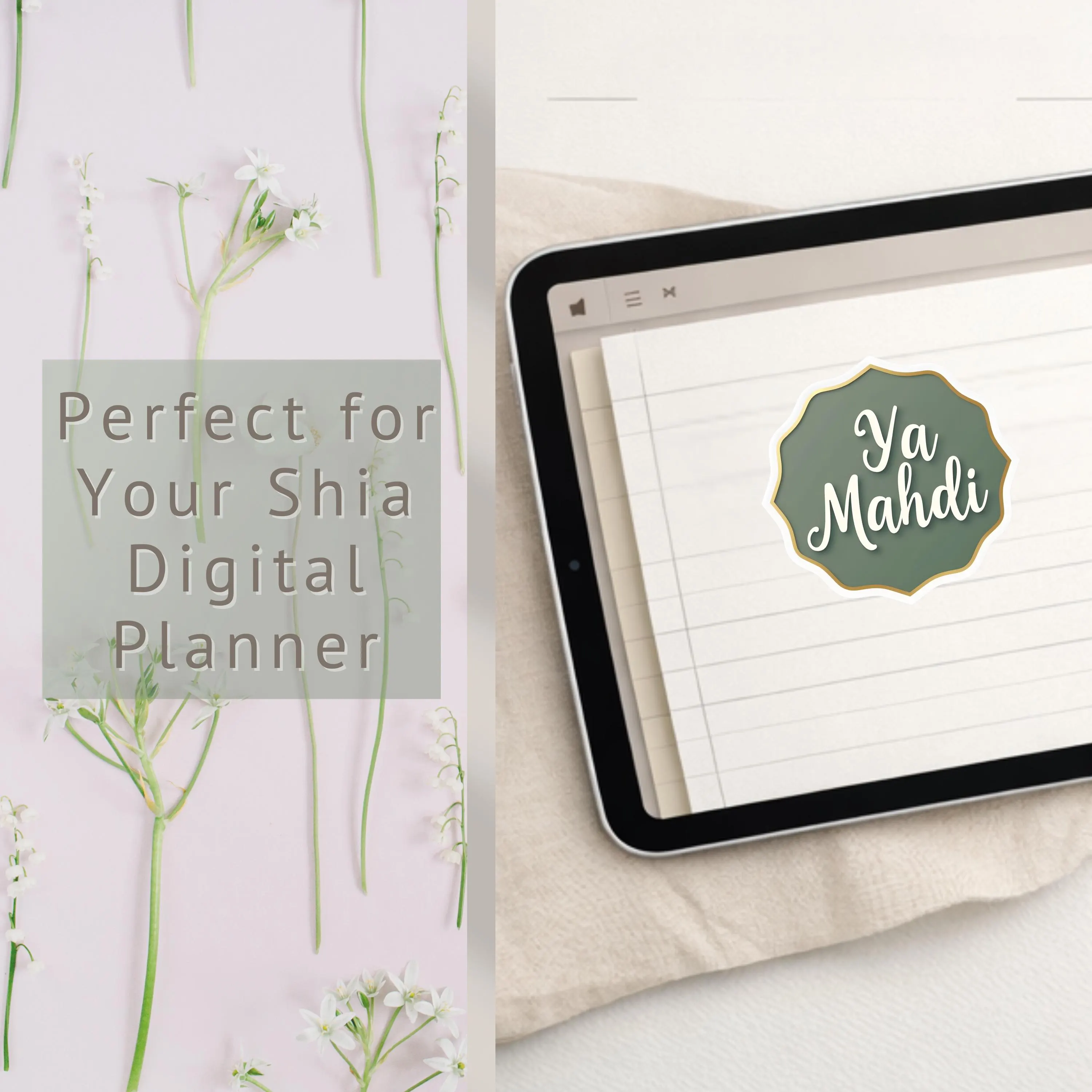 GoodNotes Stickers, Shia Islamic Digital Planner Pack with Pastel Ahlulbayt and Muharram Designs - image 5