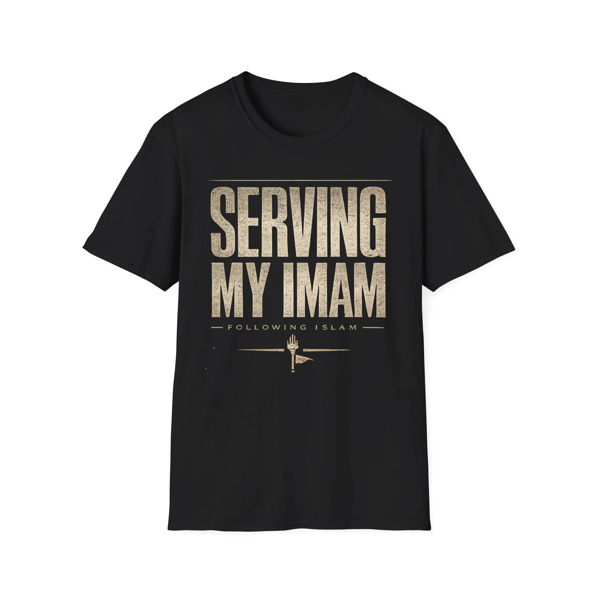 Shia Shirt, 100% Ring-Spun Cotton Softstyle T-Shirt, Serving My Imam Design - image 3