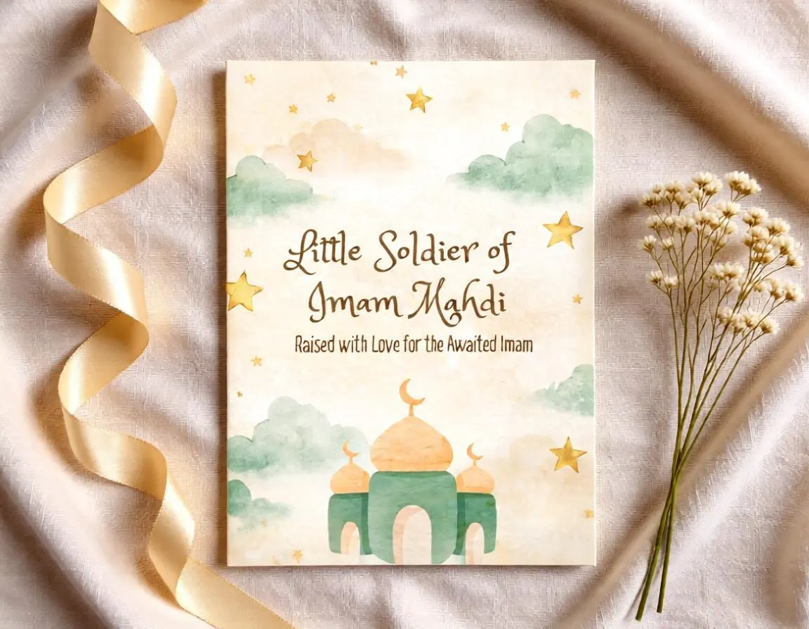 Shia Nursery Art, Watercolor Imam Mahdi Poster for an Islamic Kids Room - image 2