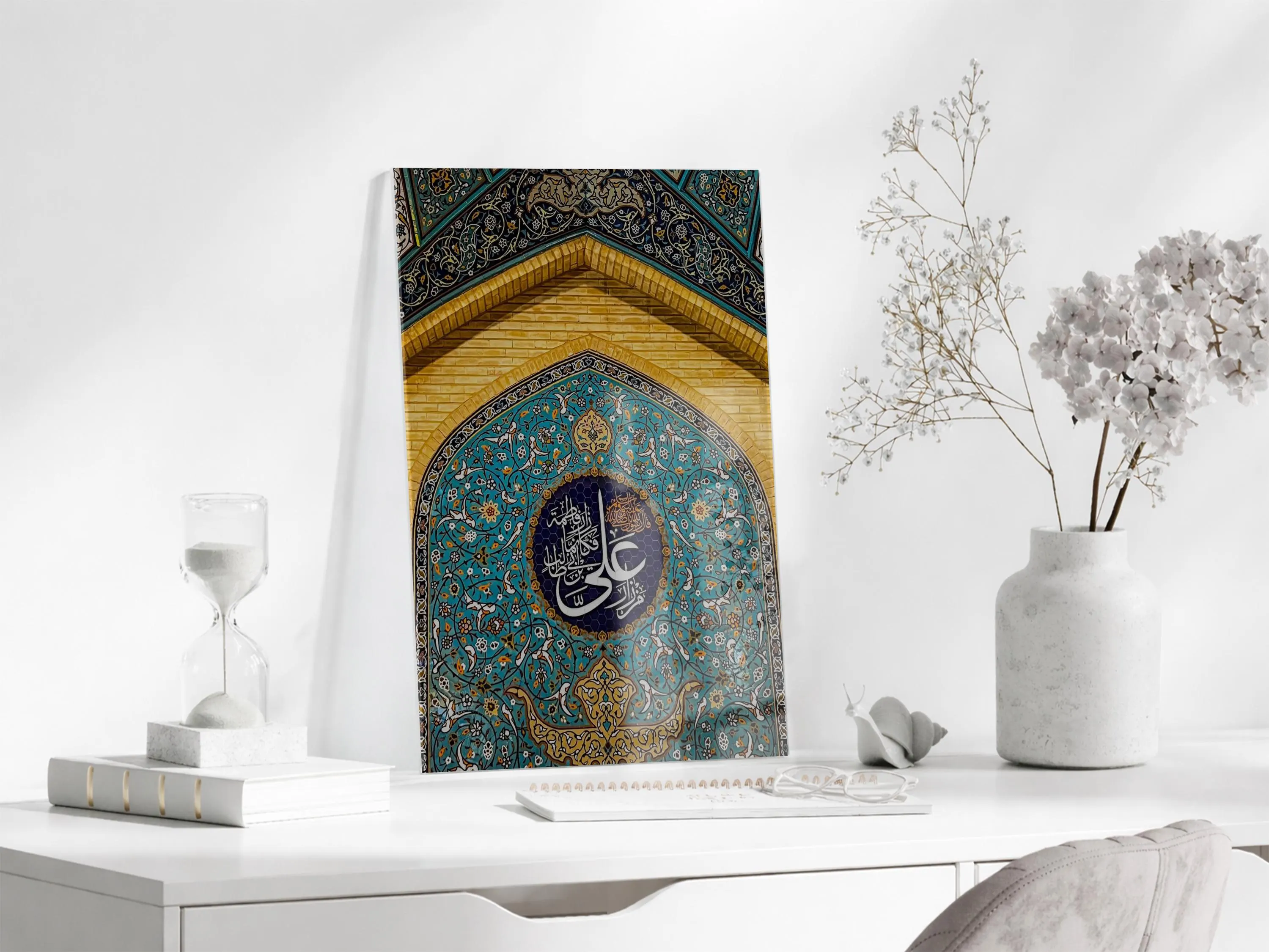 Imam Ali Calligraphy Glass Wall Art | Islamic Calligraphy Decor | Premium Tempered Glass Islamic Wall Art | Ramadan Eid Muslim Home Decor - image 5