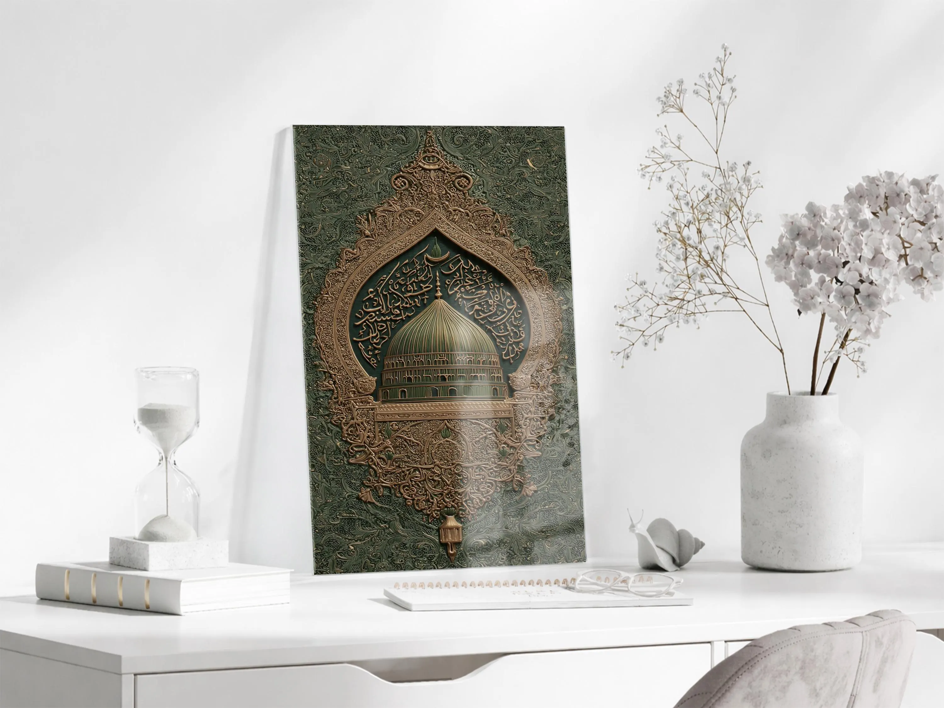 Masjid An Nabawi Glass Wall Art | Islamic Mosque Decor | Premium Tempered Glass Islamic Wall Art | Ramadan Eid Muslim Home Decor - image 5