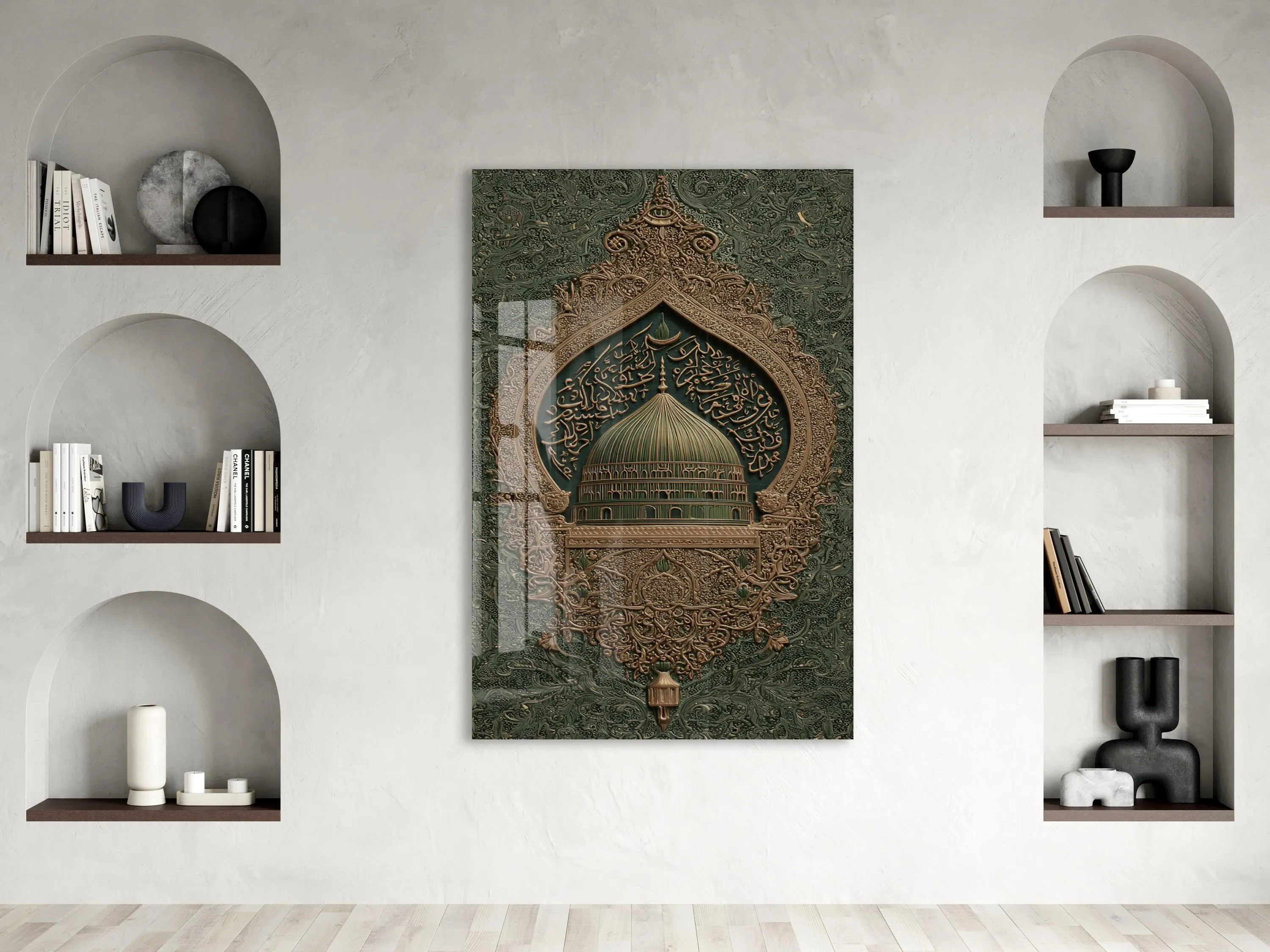 Masjid An Nabawi Glass Wall Art | Islamic Mosque Decor | Premium Tempered Glass Islamic Wall Art | Ramadan Eid Muslim Home Decor - image 4