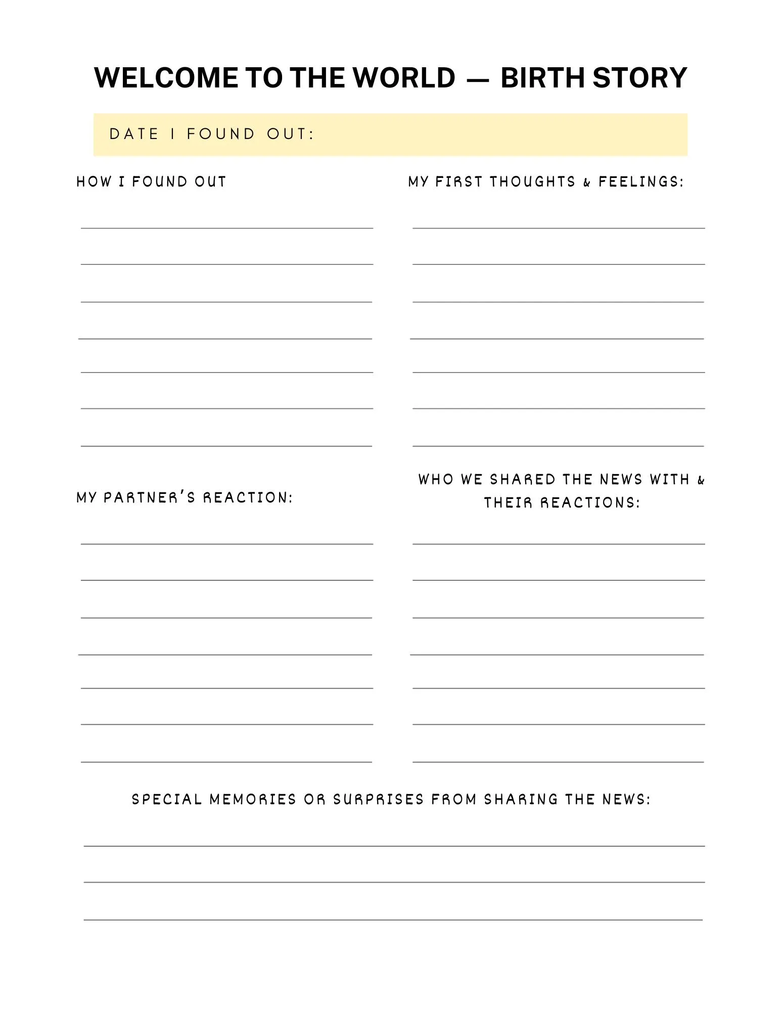 2026 Pregnancy Journal Printable | Minimal Maternity Planner | Weekly Pregnancy Tracker | Expecting Mom Journal | Baby Keepsake PDF - image 5