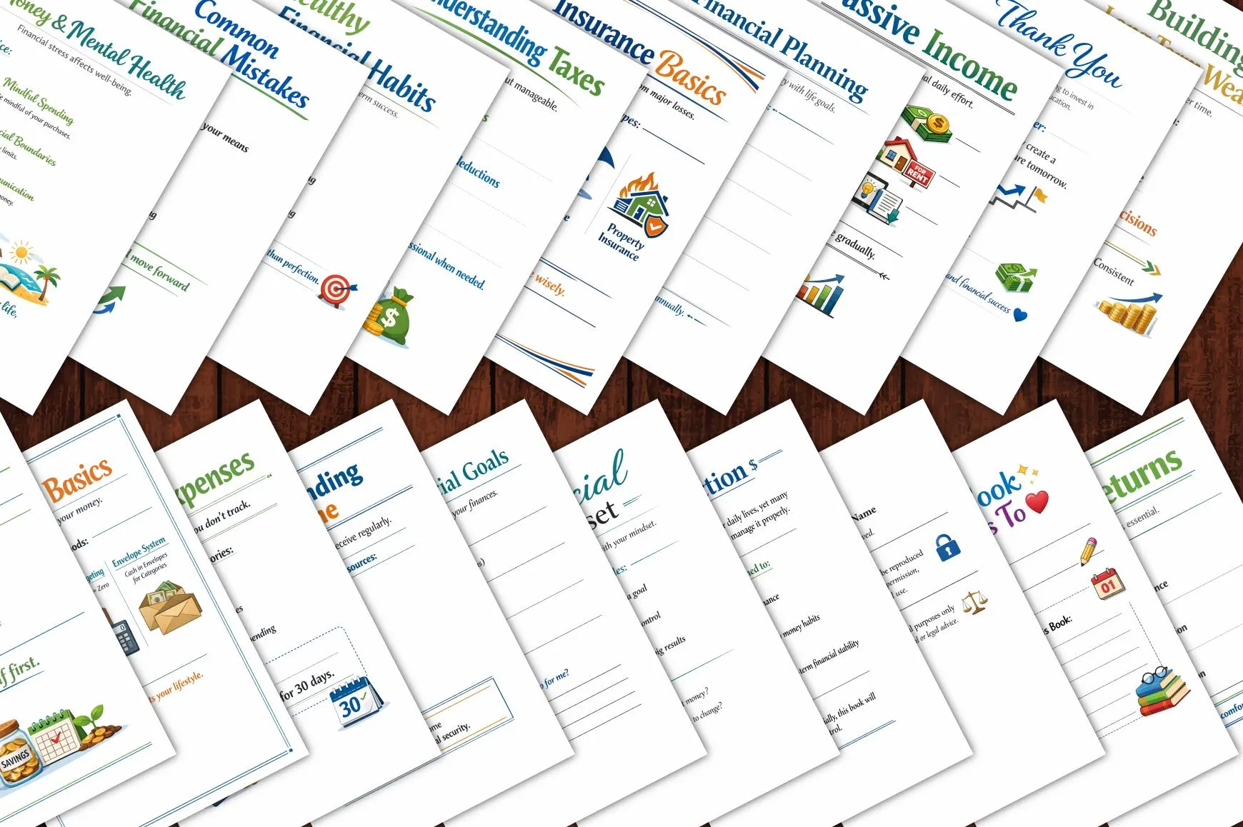 Finance eBook Bundle & Printable Personal Finance Workbook | Budgeting, Saving, Investing and Credit Guide - image 3