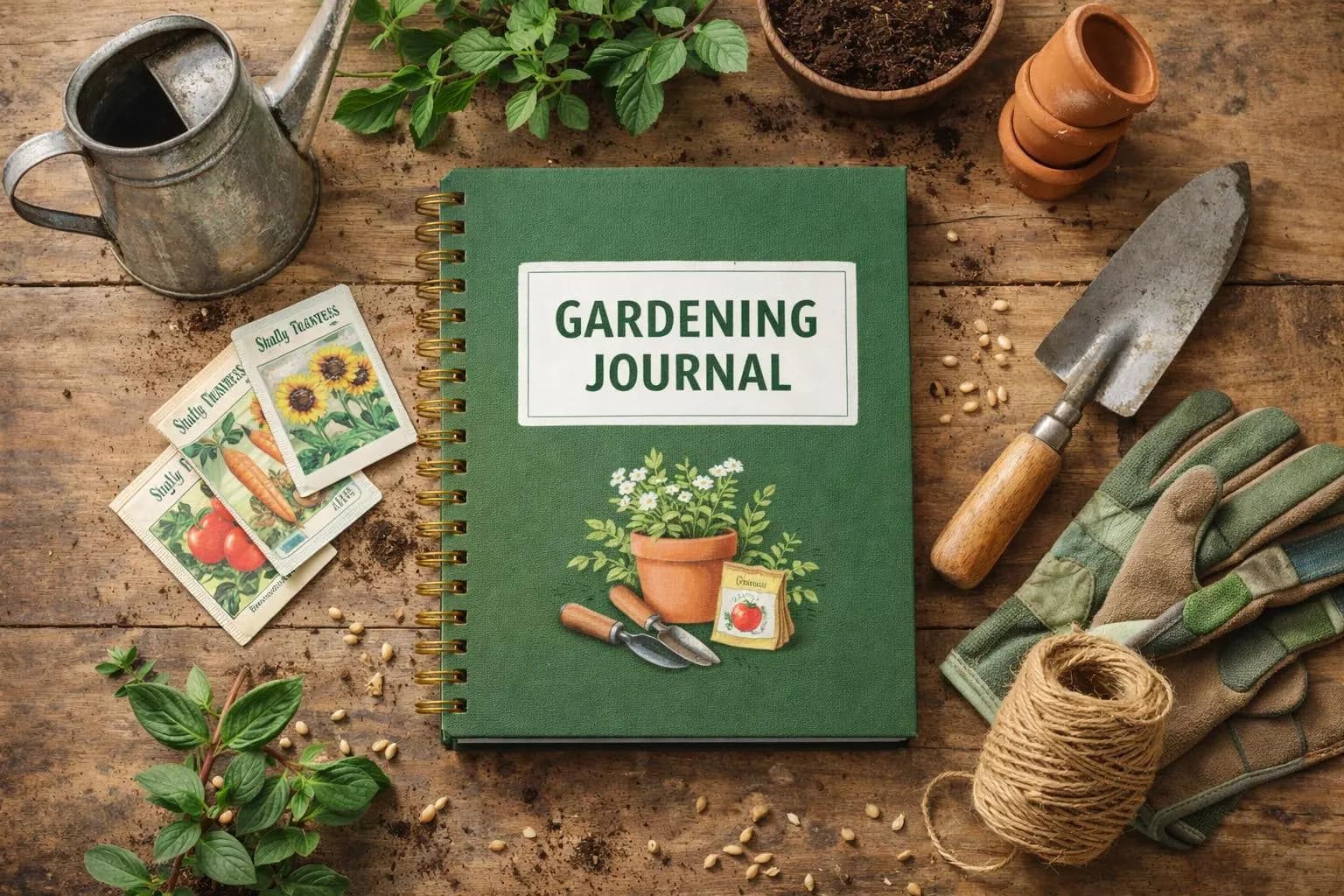Gardening Journal Planner Garden Log Book Plant Care Tracker
