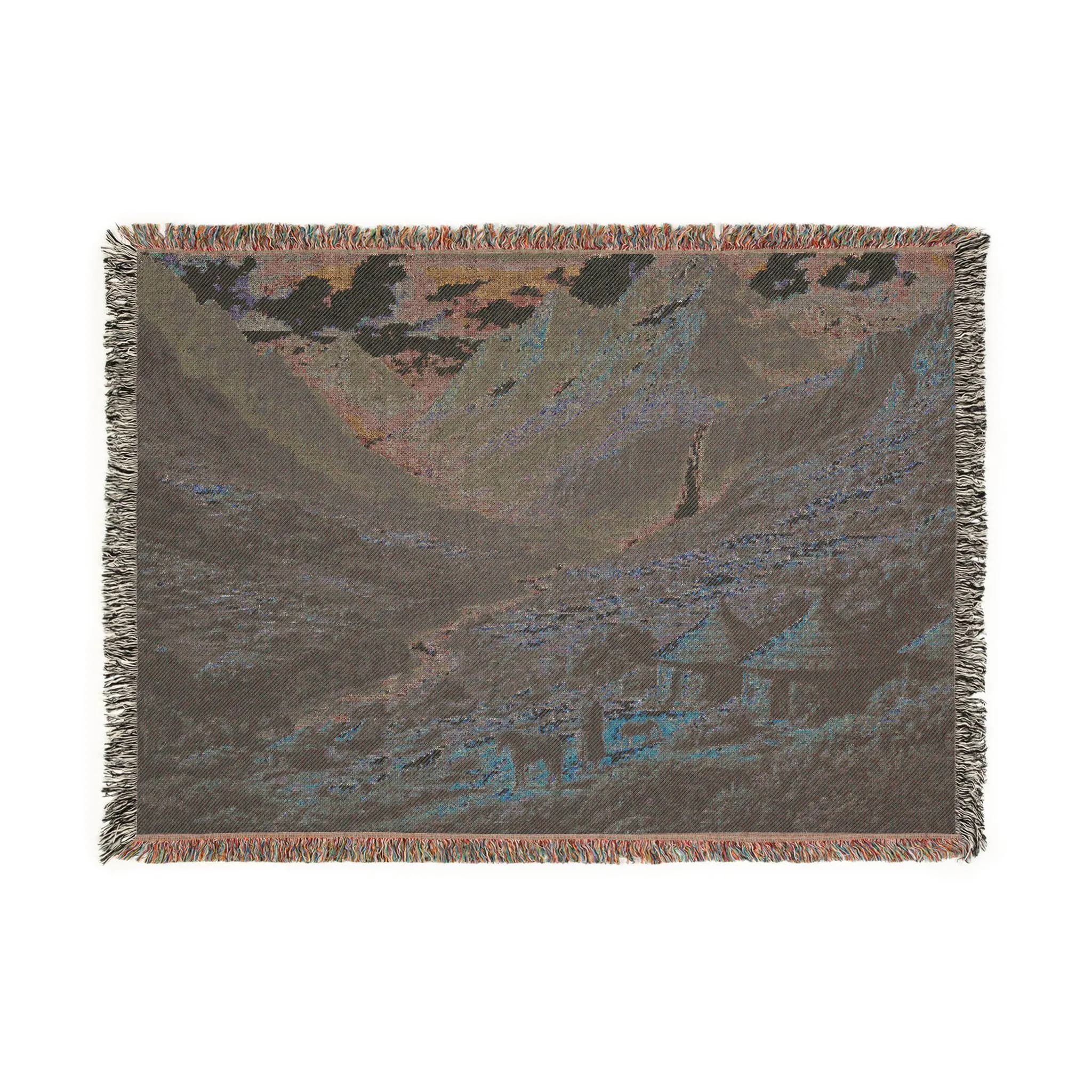 Mountain Valley Tapestry Wall Hanging Woven Throw Blanket Waterfall River Landscape Rustic Cabin Lodge Decor Nature Lover Gift Wall Art - image 2