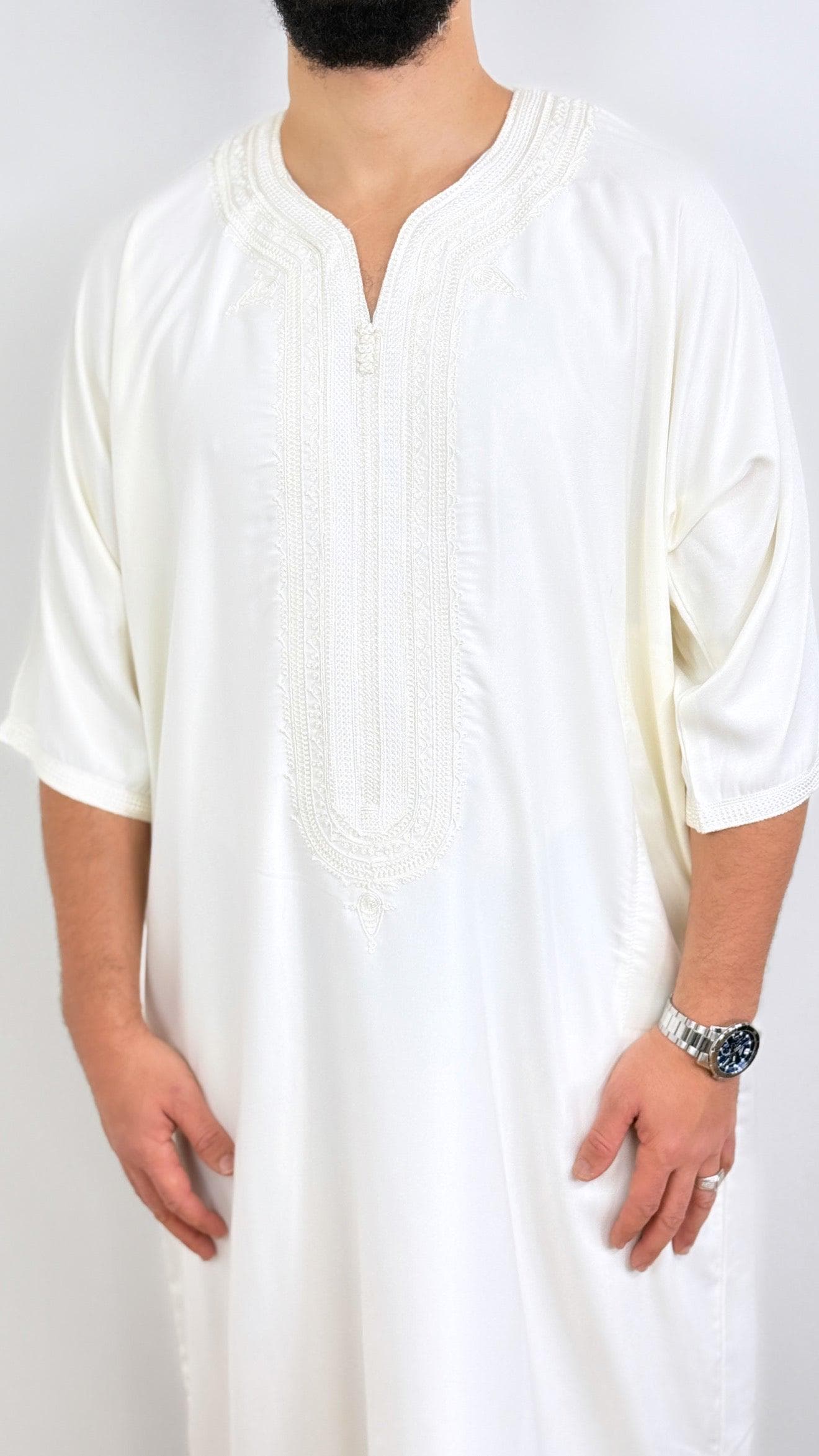 Thobe Gabardine Embroidery Jubbah Thobe kandora - image 5