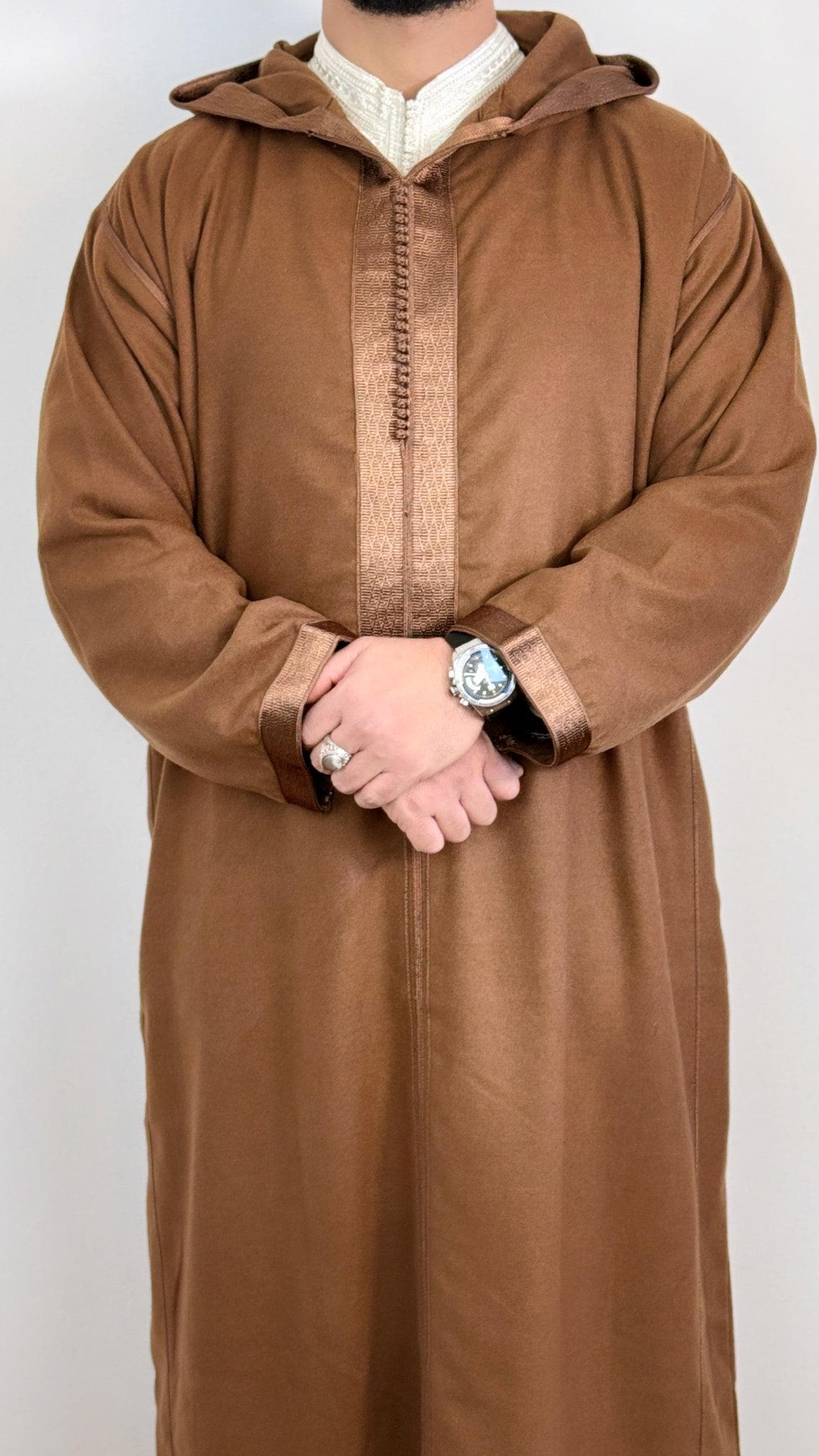 Winter Moroccan Hooded Djellaba Jubbah Melifa Premium - image 5