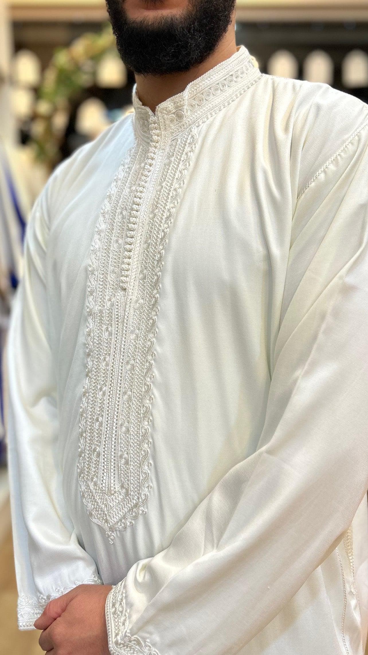 Kaftan Collar Thobe Long Sleeve