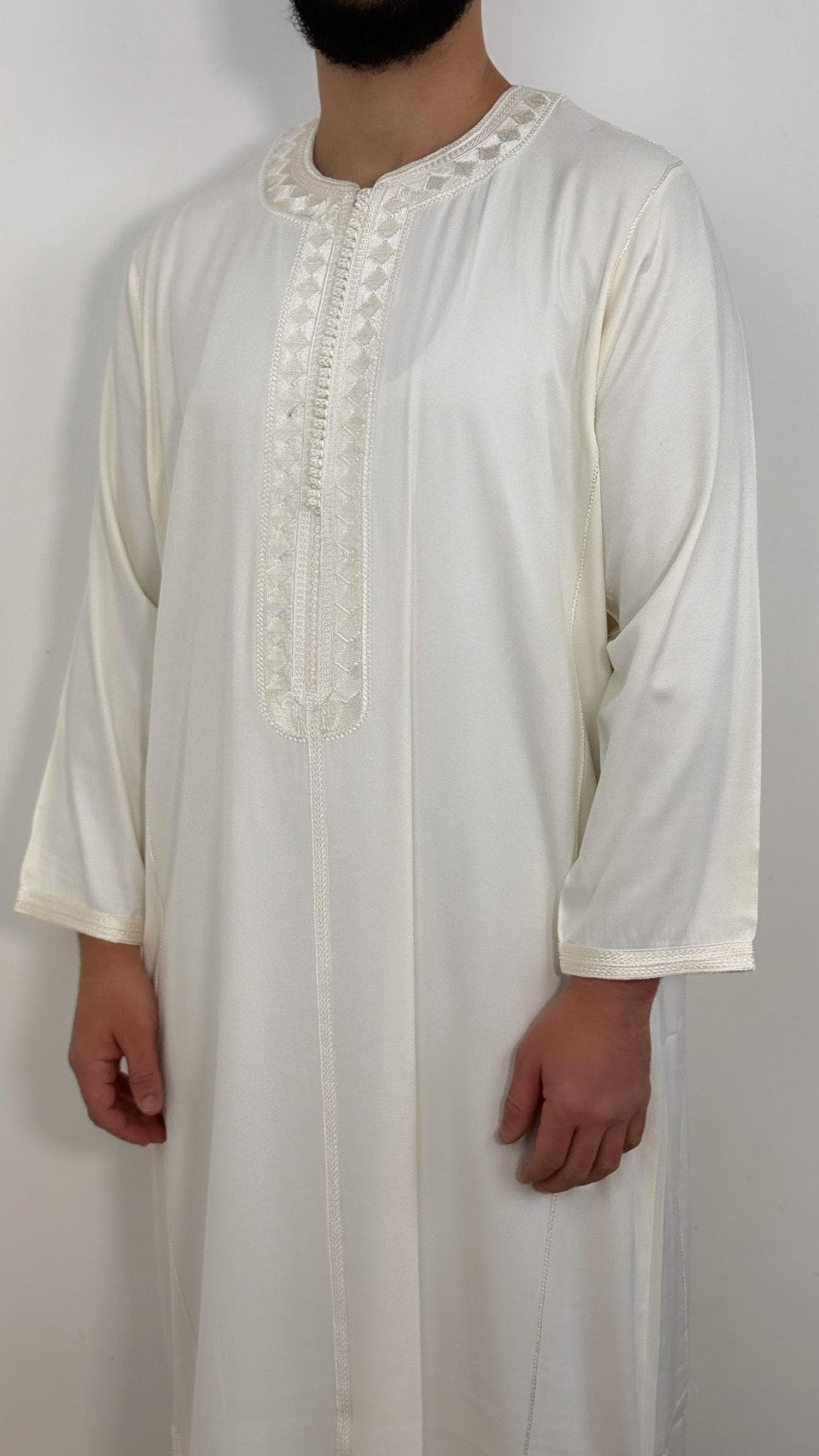 Long Sleeve Thobe Moroccan Kaftan - image 4
