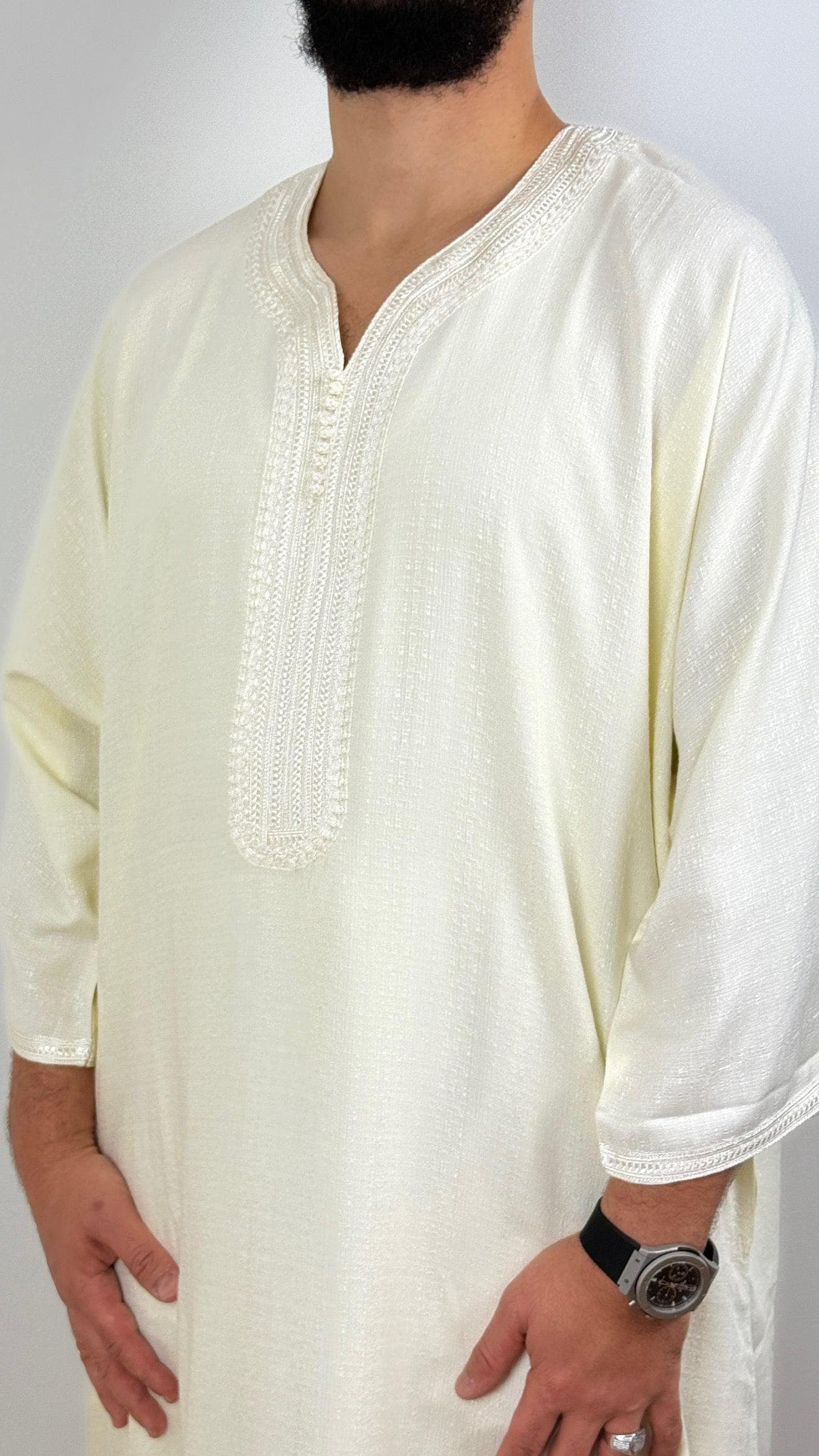 Moroccan Thobe Premium Linen blend