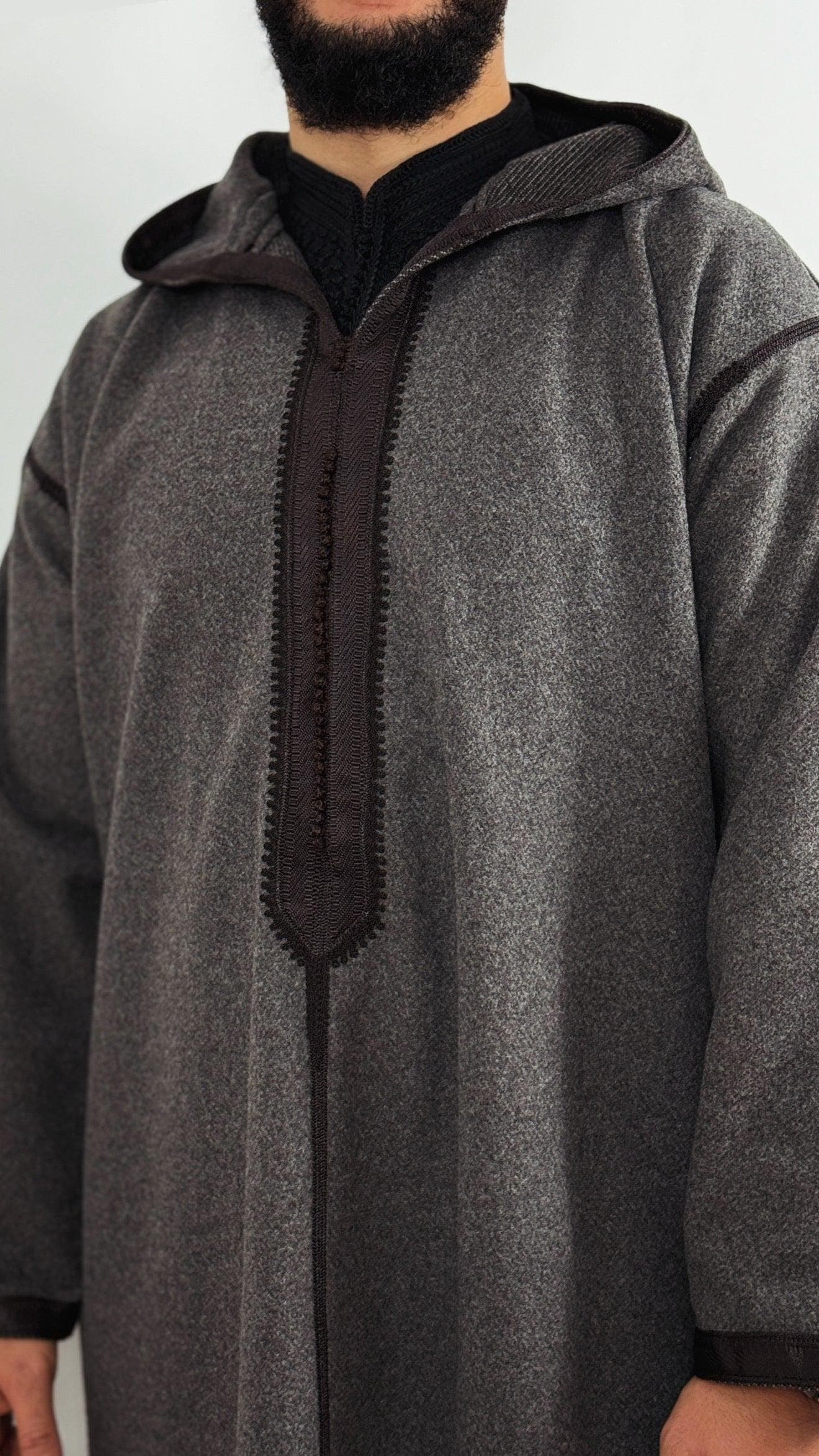 Winter Hooded Thobe Luxury Moroccan Djellaba - image 5