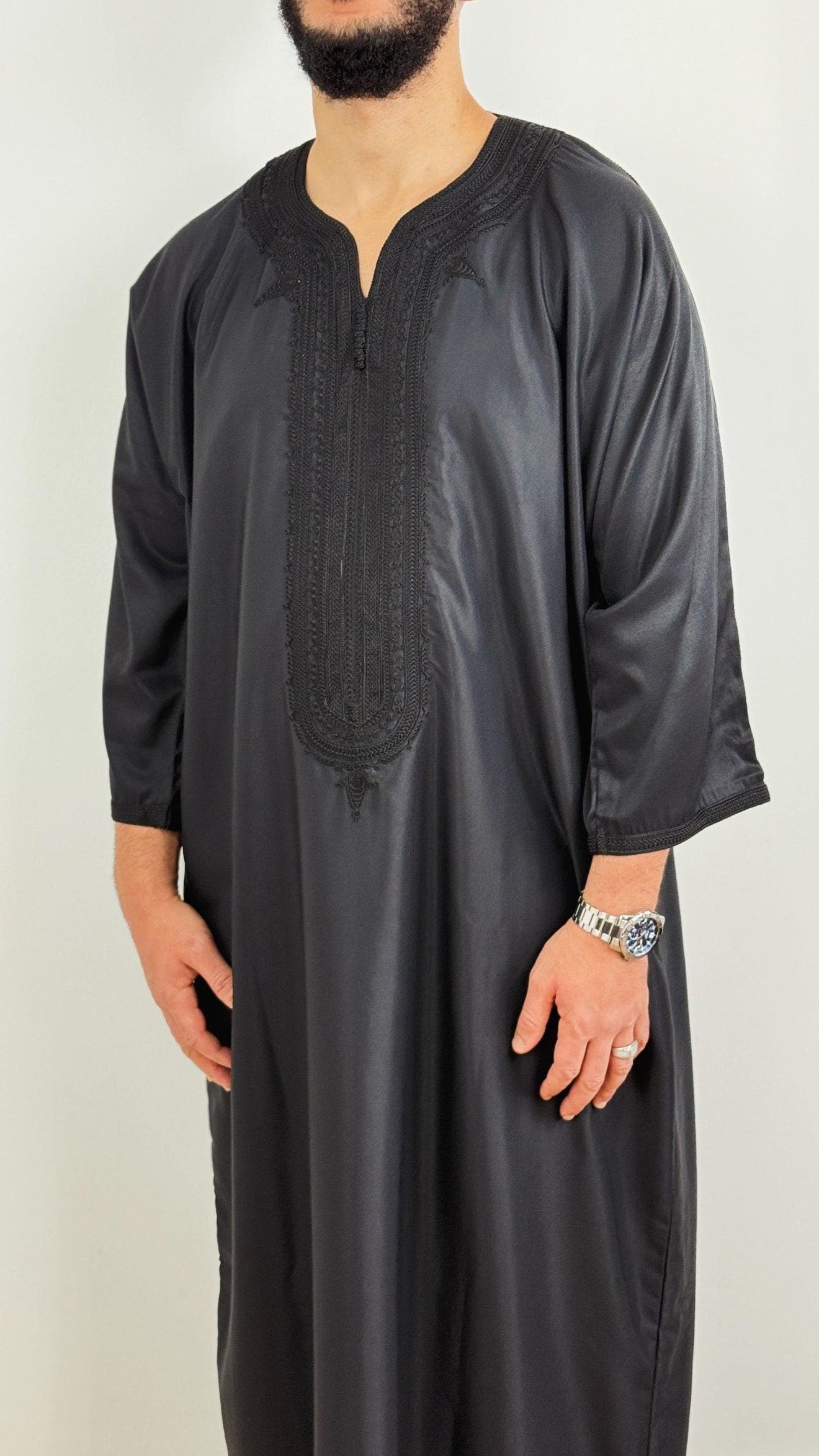 Thobe Gabardine Embroidery Jubbah Thobe kandora - image 4