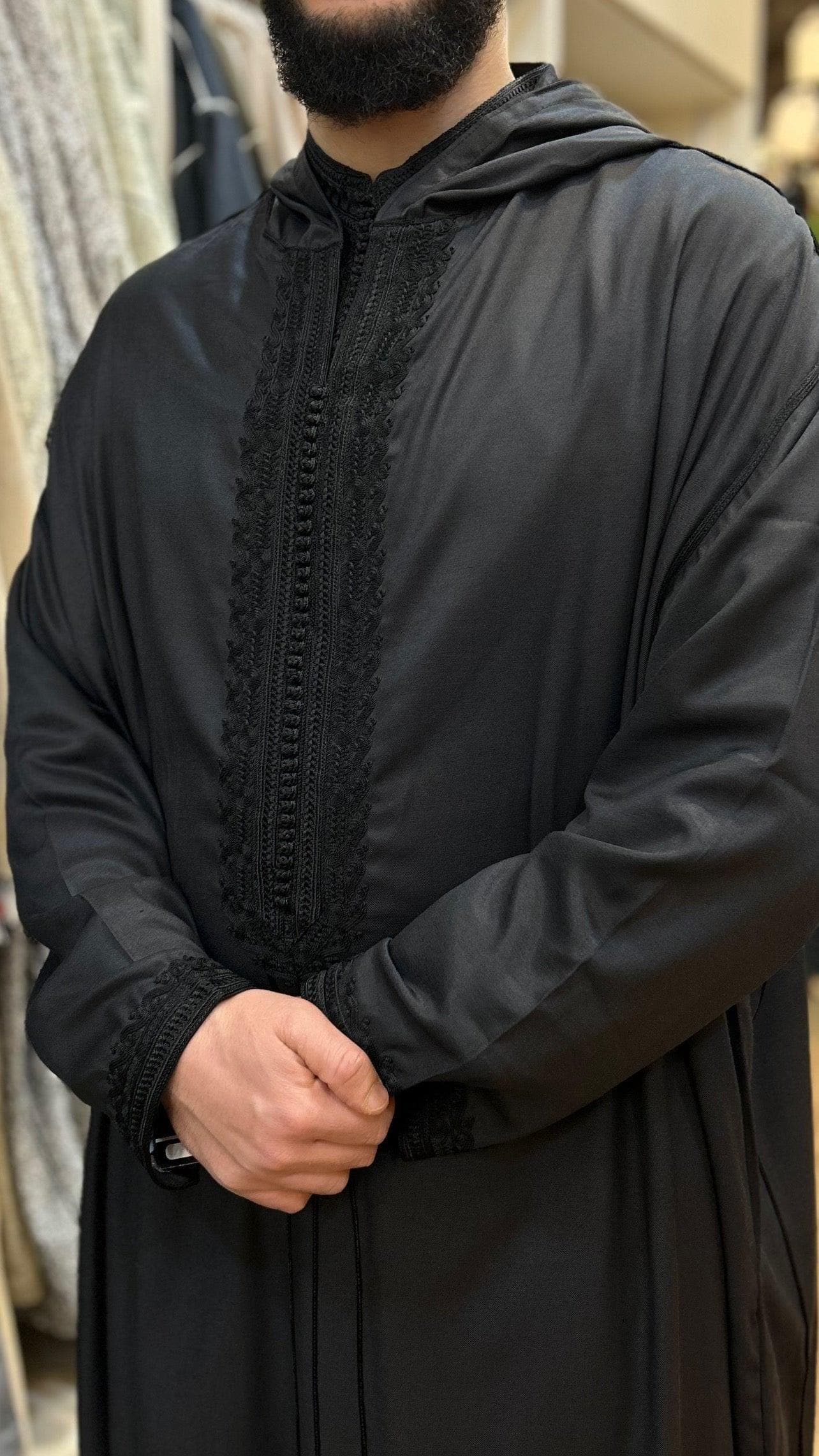 Hooded Embroidery Thobe Moroccan Djellaba - image 4