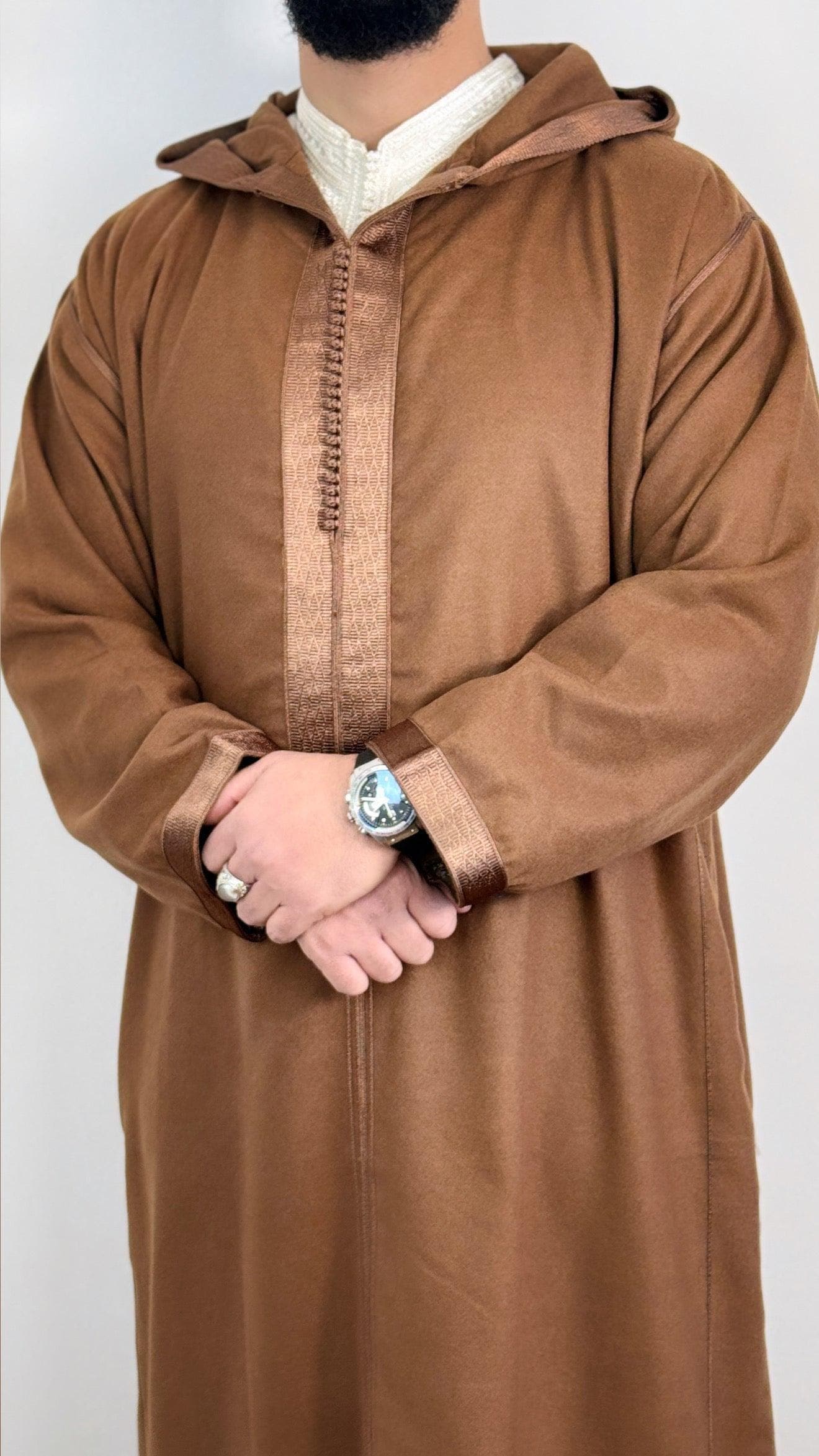 Winter Moroccan Hooded Djellaba Jubbah Melifa Premium - image 4