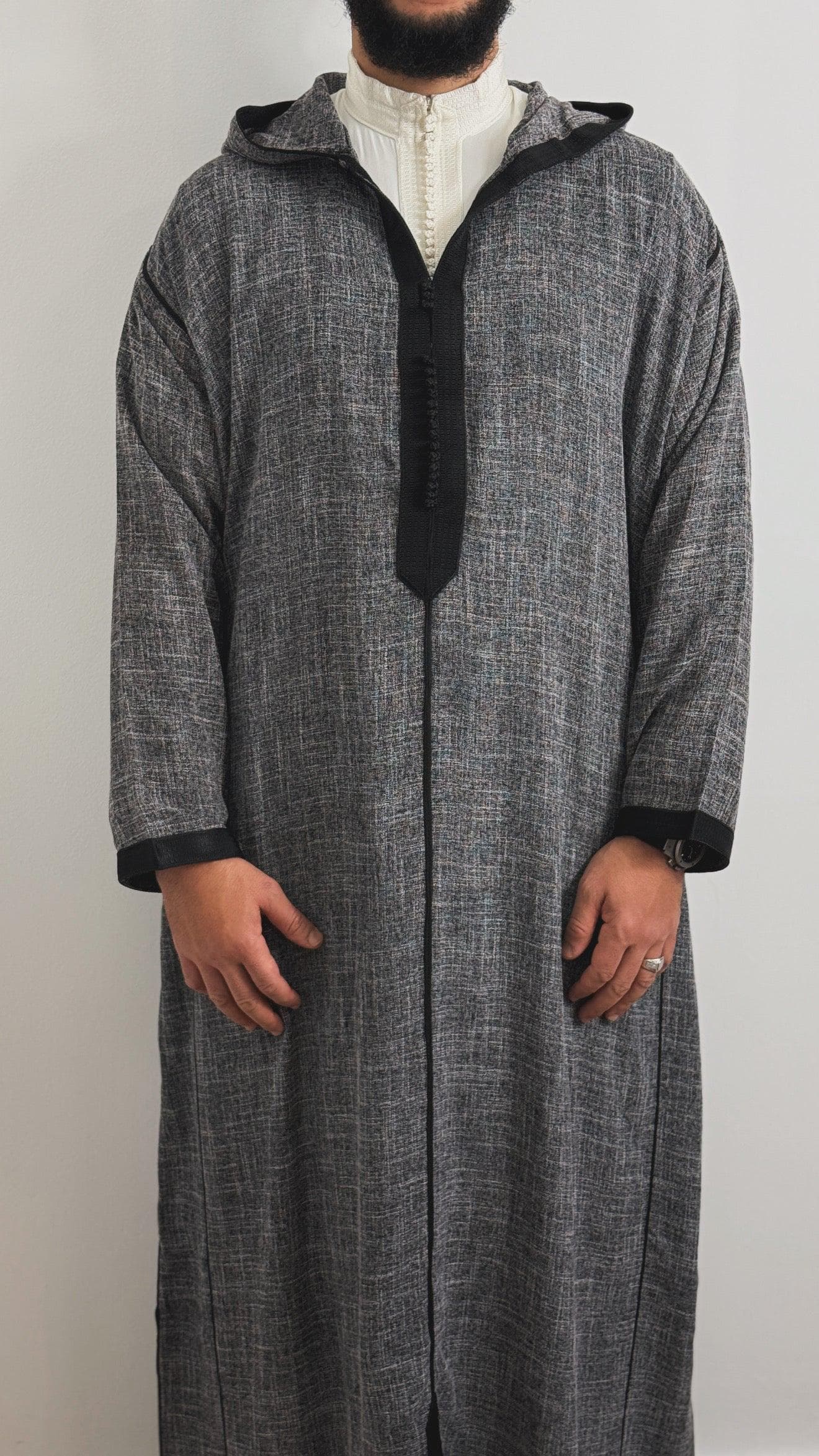 Hooded Djellaba Moroccan Linen - image 3