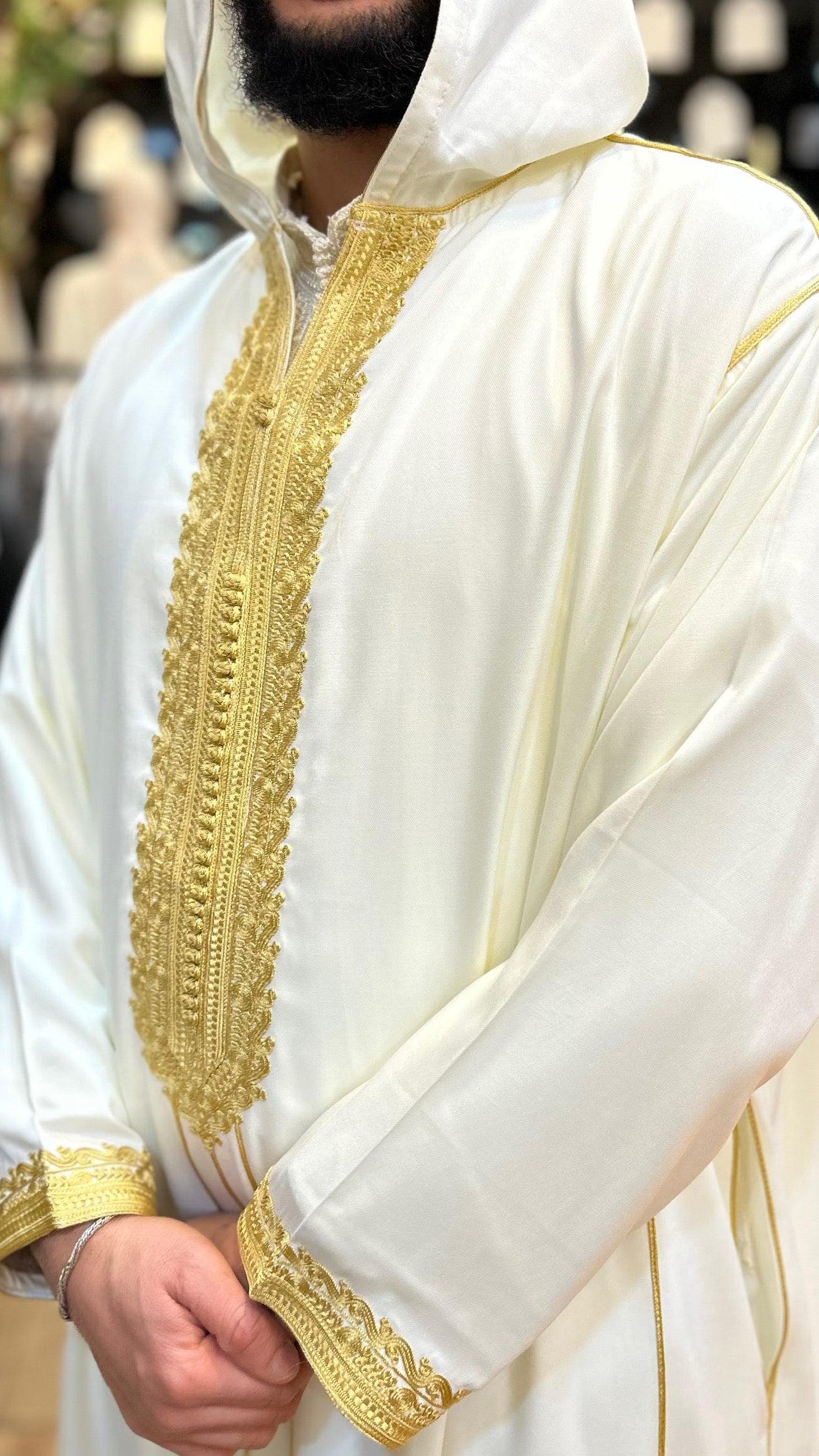 Hooded Embroidery Thobe Moroccan Djellaba - image 3
