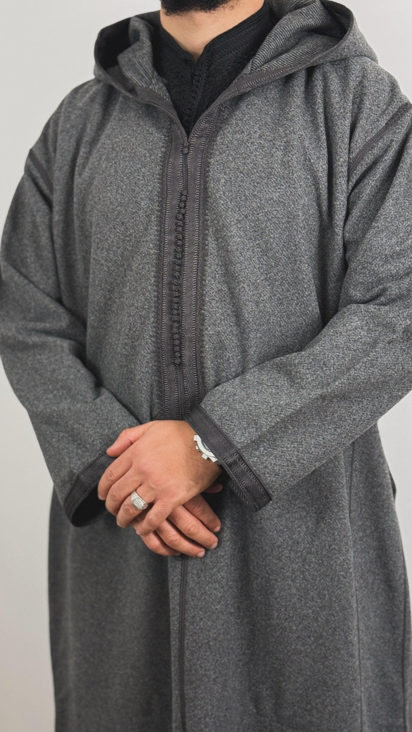 Winter Hooded Thobe Luxury Moroccan Djellaba - image 4