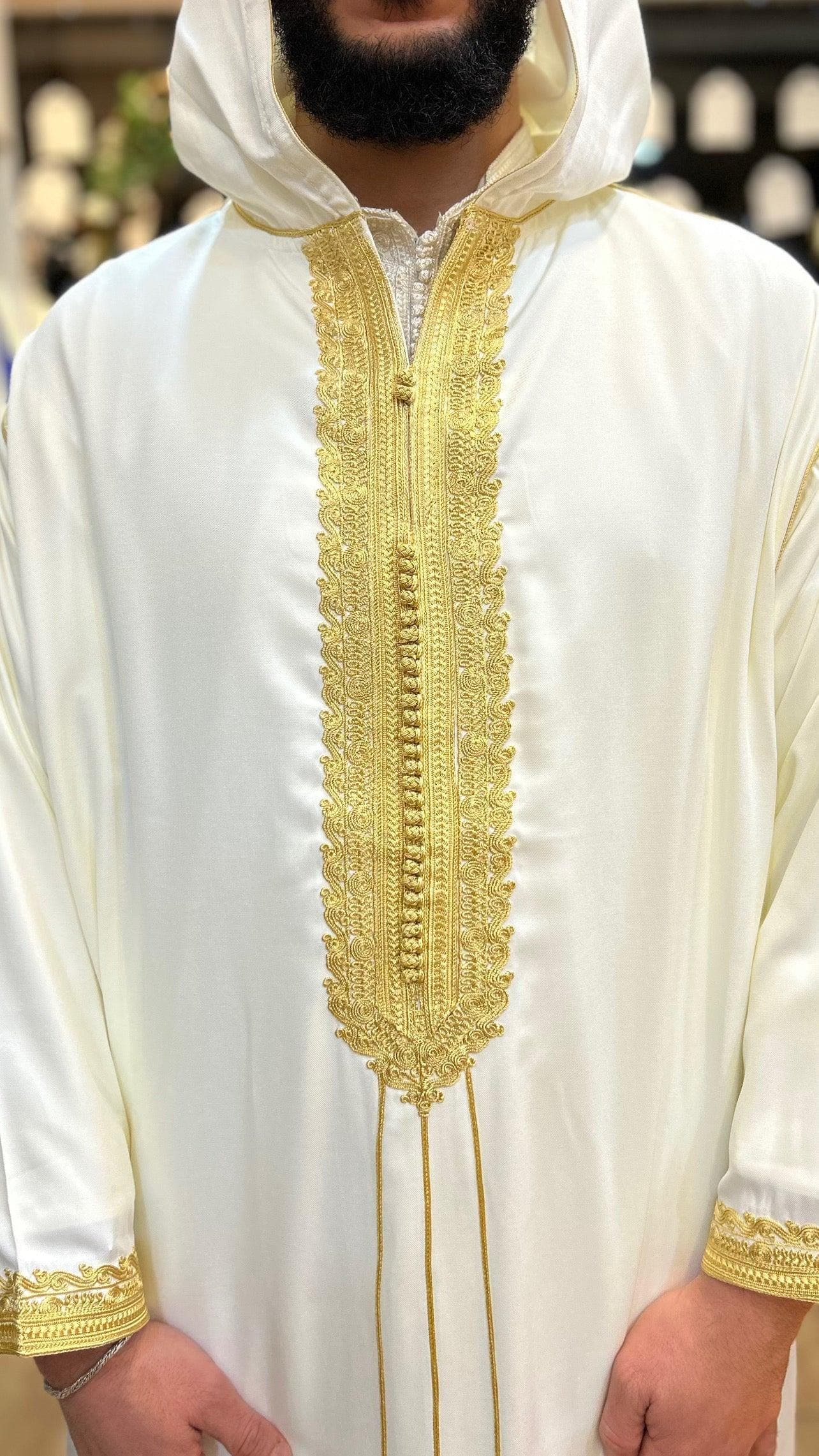 Hooded Embroidery Thobe Moroccan Djellaba