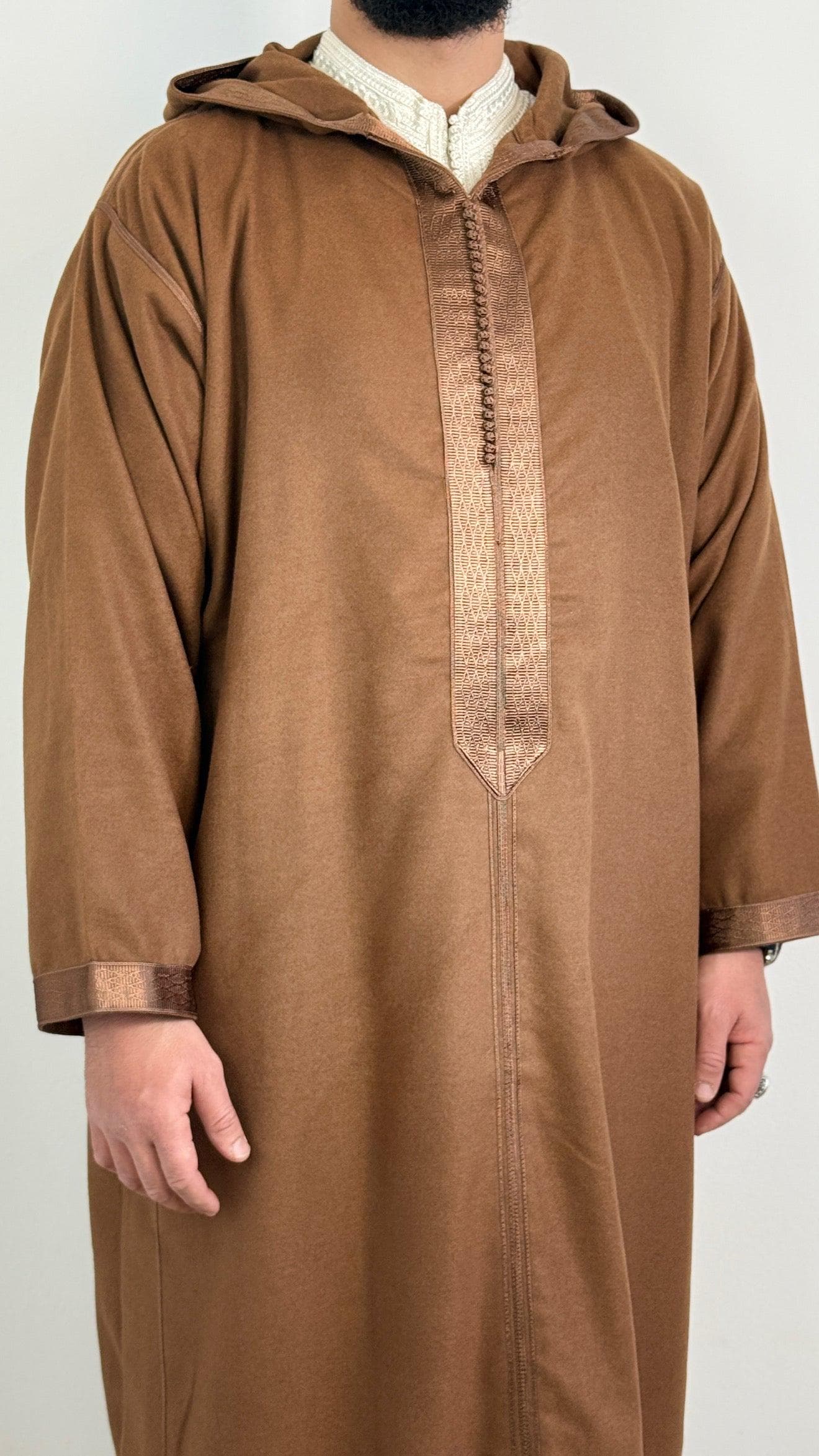 Winter Moroccan Hooded Djellaba Jubbah Melifa Premium - image 3
